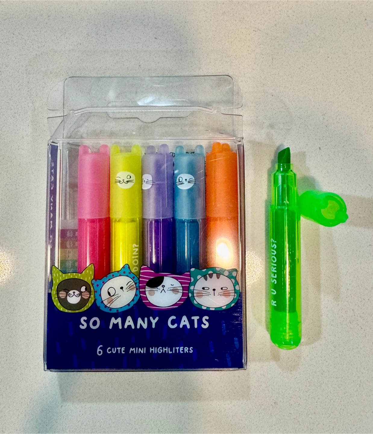 So Many Cats Mini Highlighters _6 Pack_NWT - photo 4