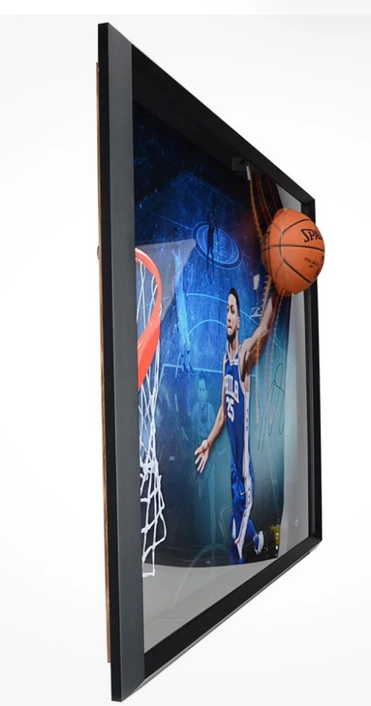 Framed Ben Simmons Autographed Spalding Basketball - photo 2