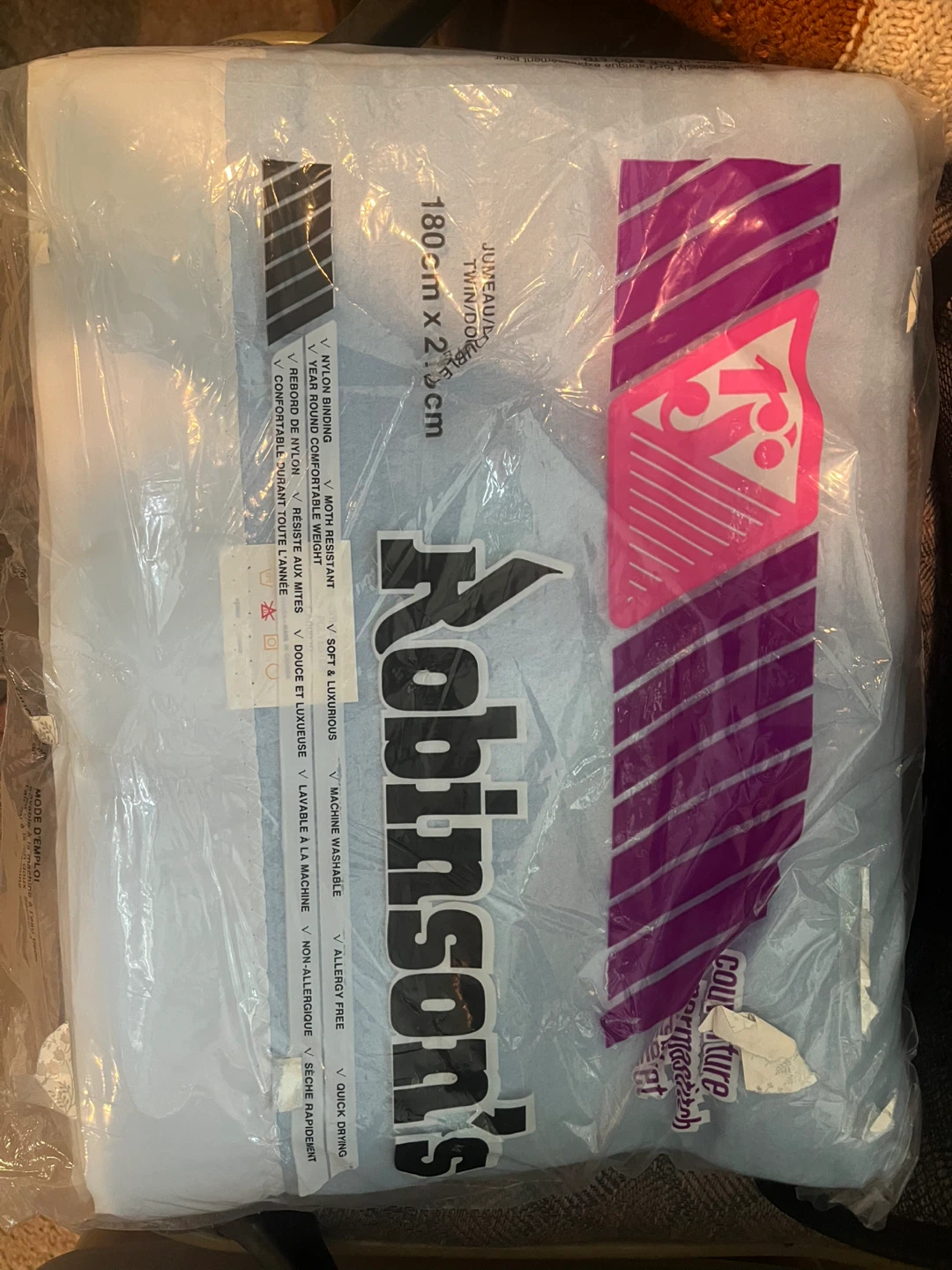 Robinson's Twin/Double Mattress Pad - New!