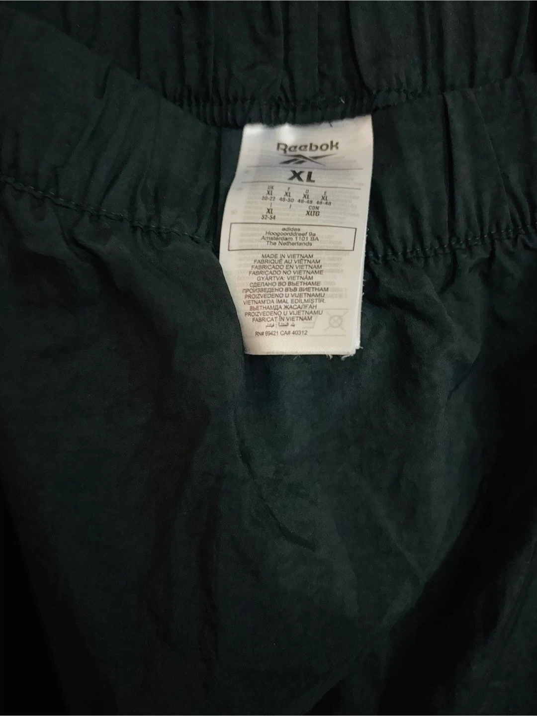 Reebok XL Black Track Pants - photo 2