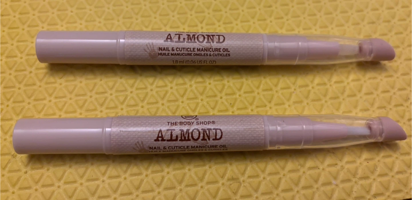 2 x Brand New The Body Shop Almond Nail & Cuticle Oil