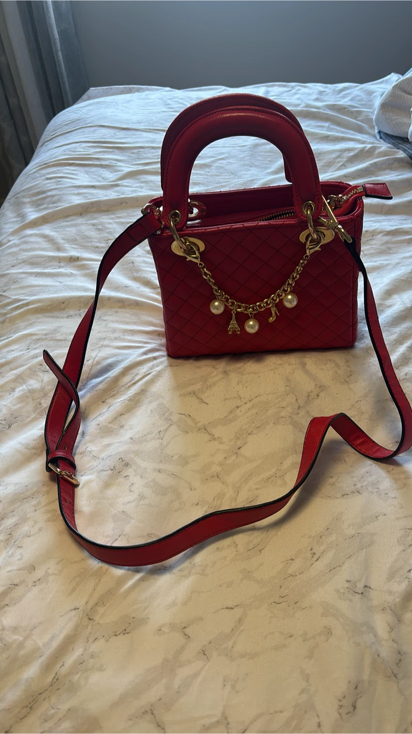 Red Backpack and red Purse - photo 2