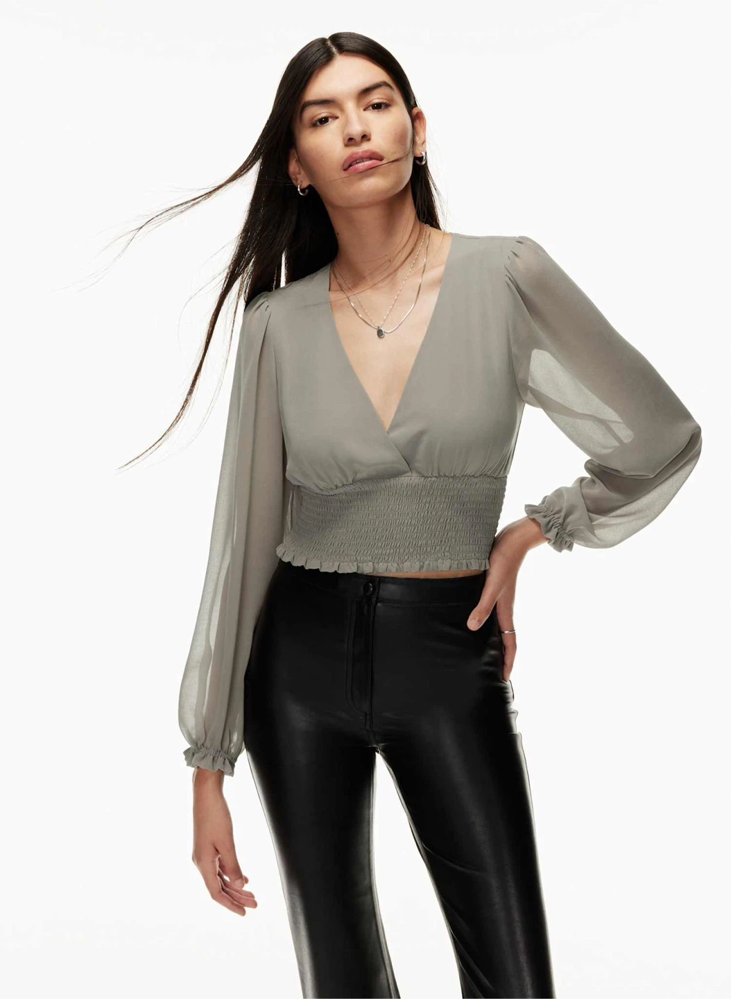 Wilfred ‘Wistful’ Blouse - Frozen Grey - photo 4