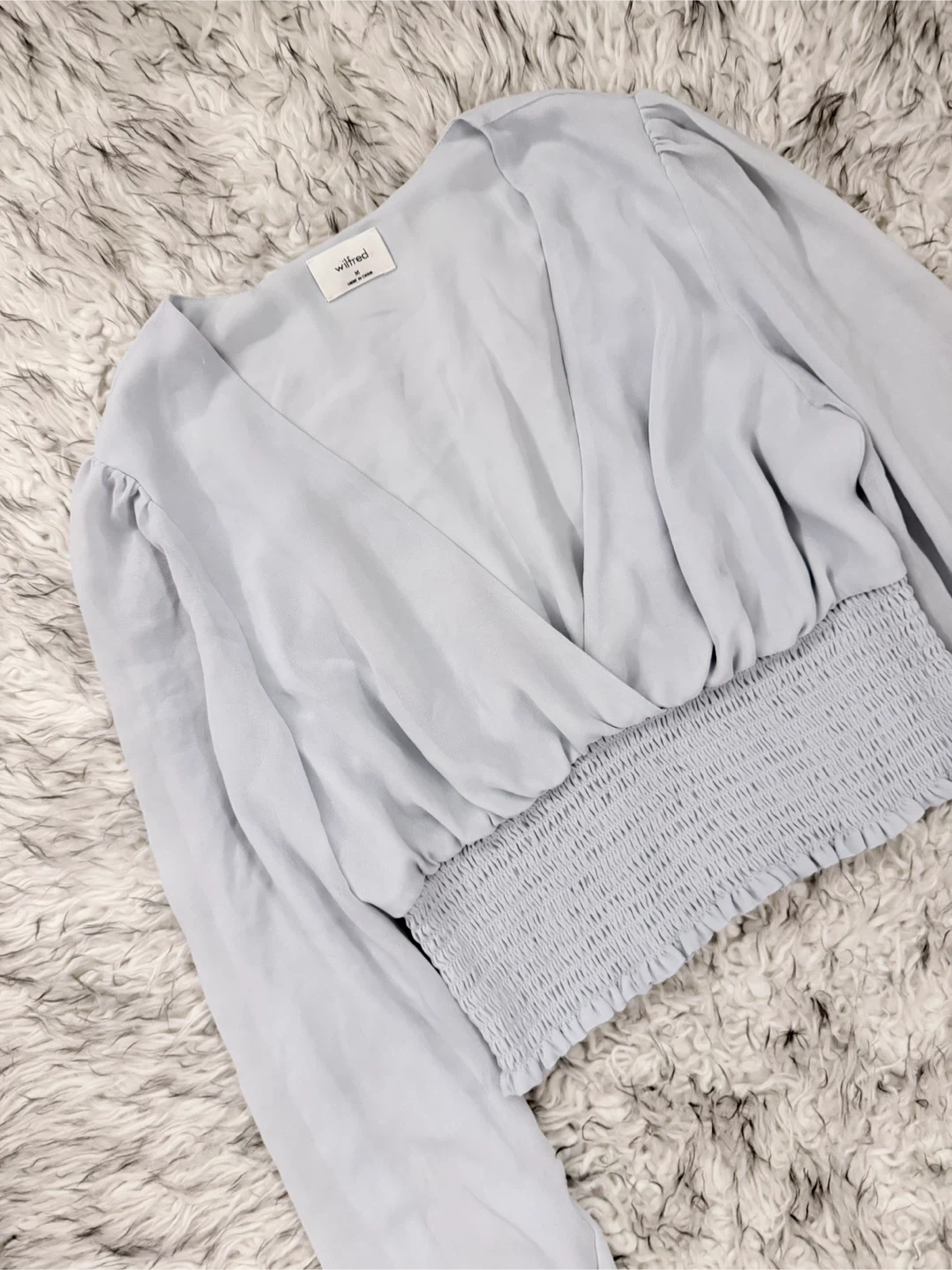 Wilfred ‘Wistful’ Blouse - Frozen Grey - photo 2