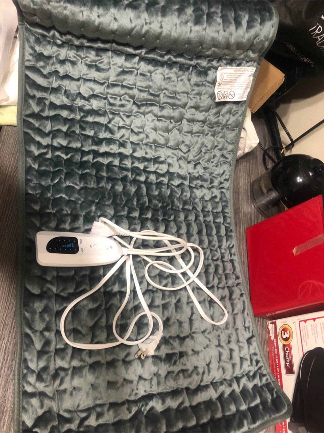 NEWHeating Pad - Grey Velvet XL size - photo 5