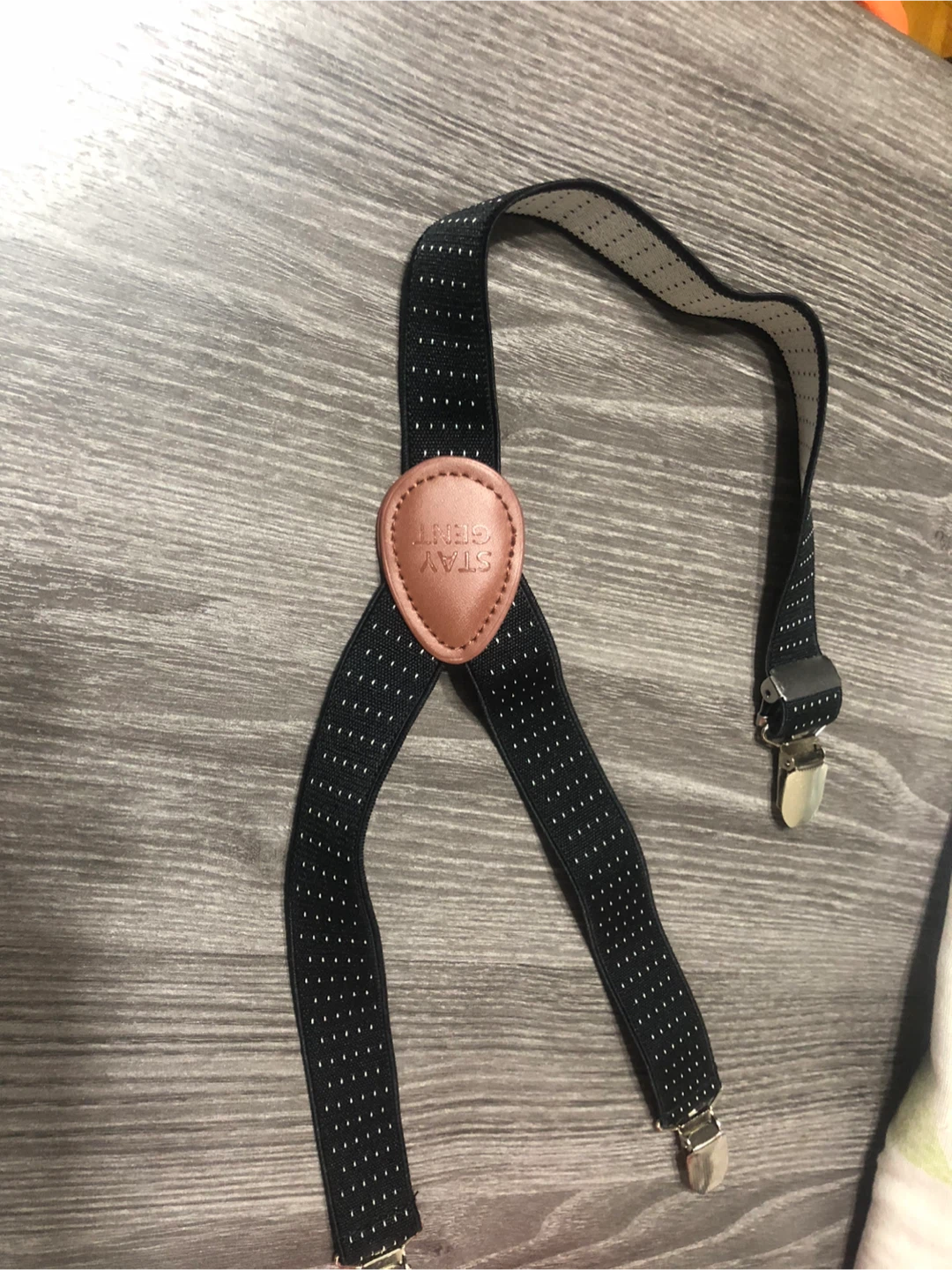 New-Stay Gent Black kids Suspenders one pc