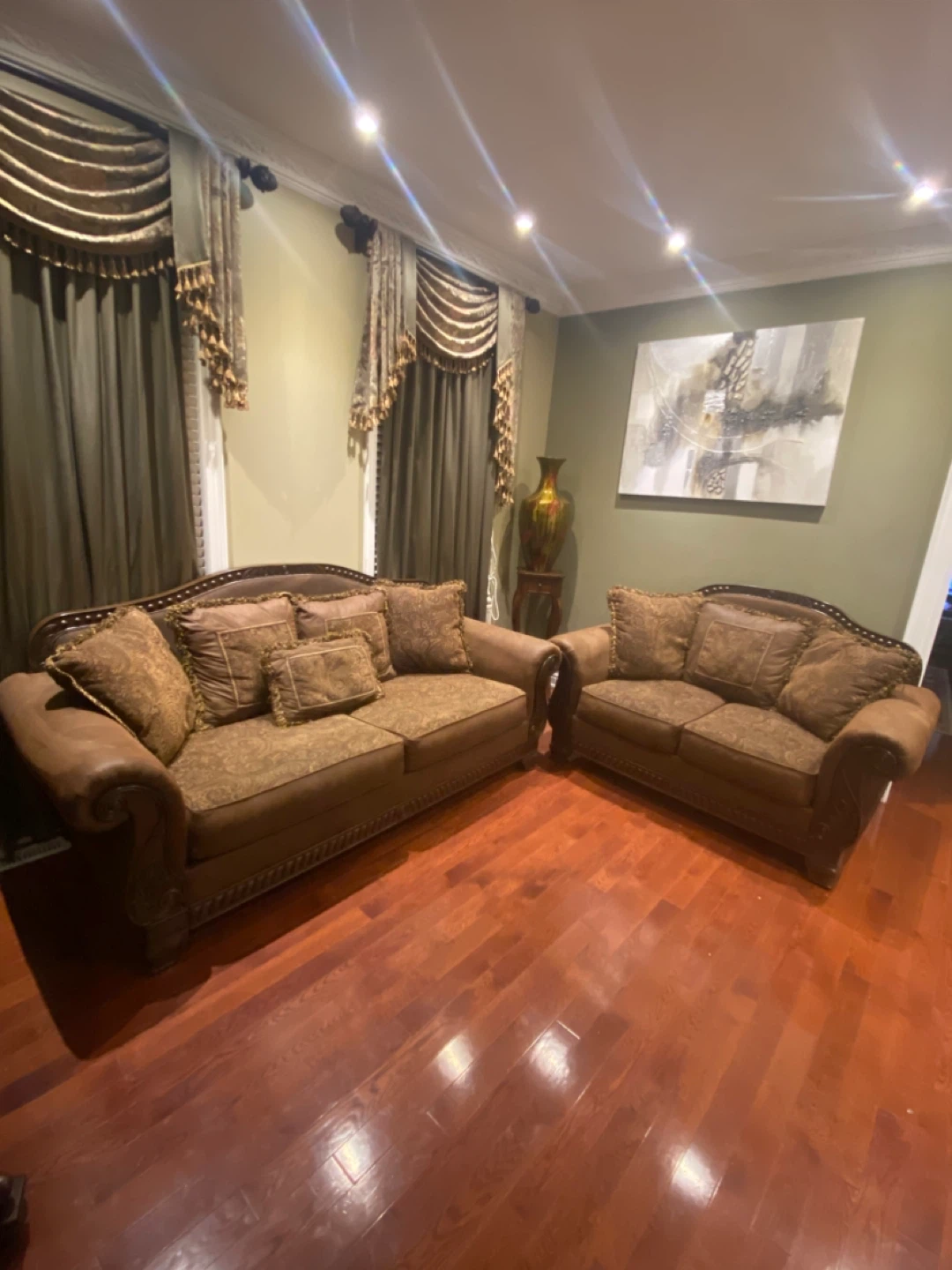 Ashley Sofa and Loveseat