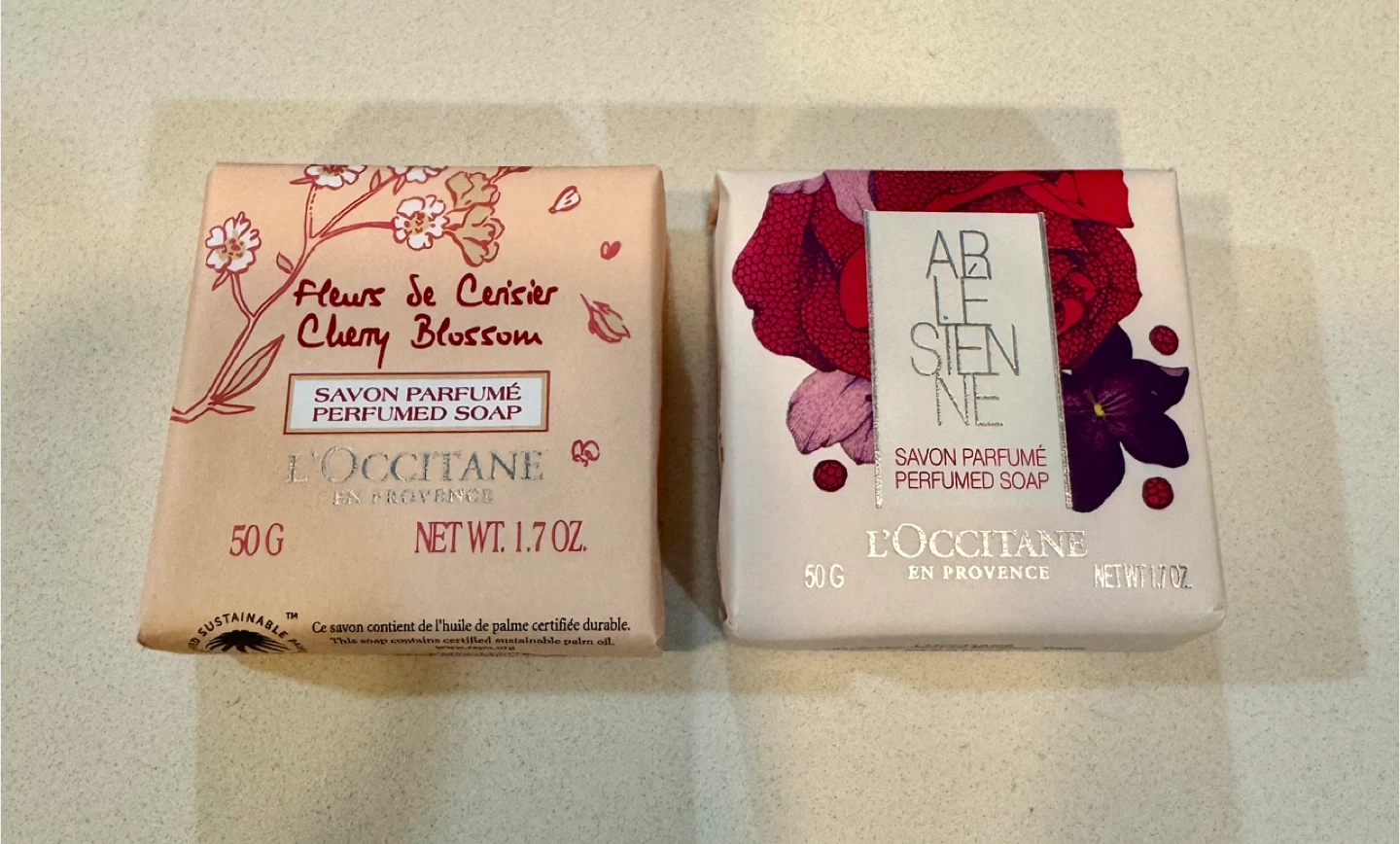 2 Pieces_L'Occitane Cherry Blossom & Arlésienne Perfumed Soaps
