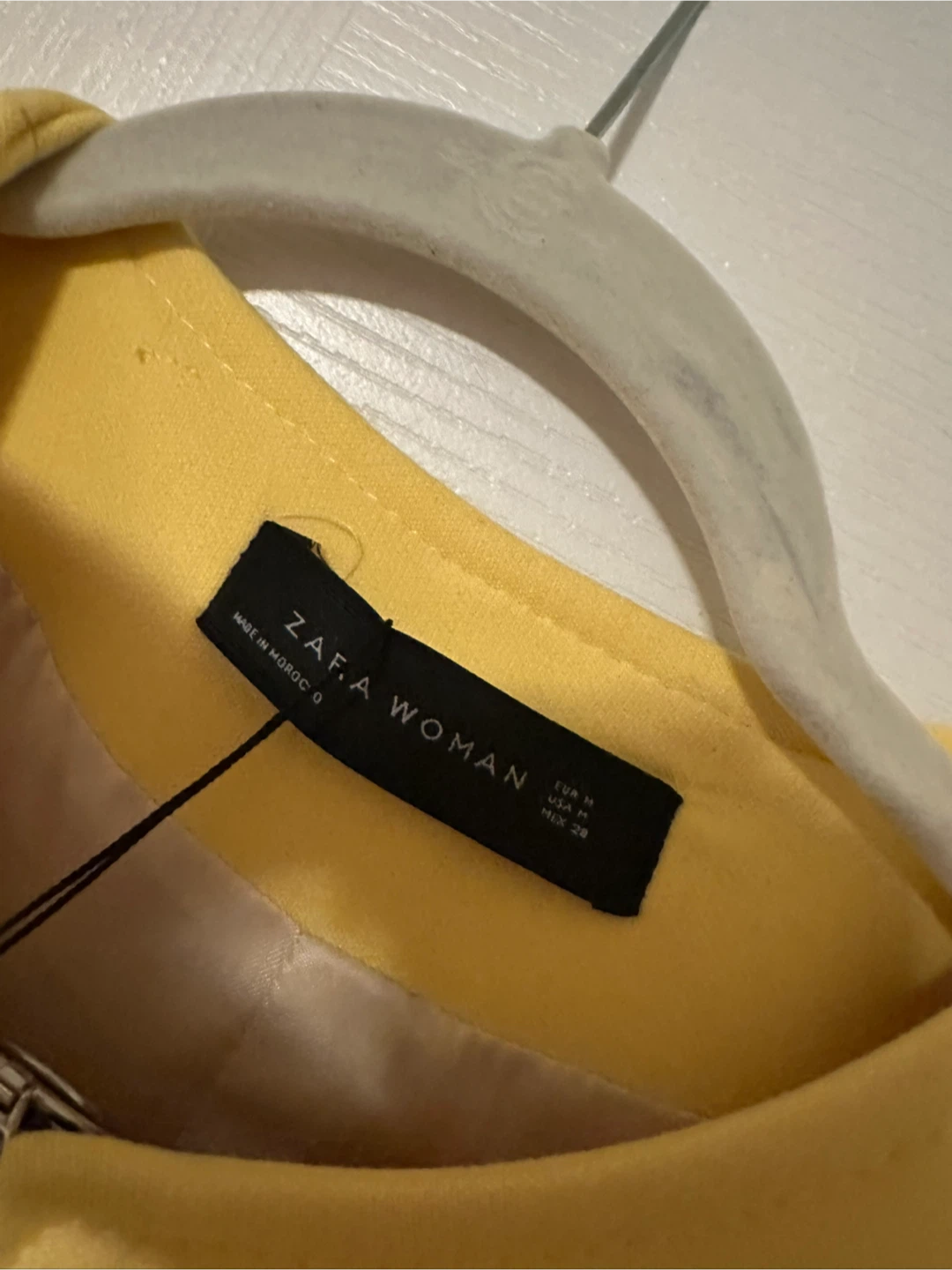 Zara Woman Yellow Coat - Size M