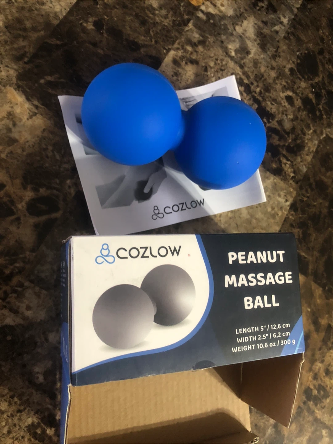 Cozlow Peanut Massage Ball - Cobalt Blue - photo 2