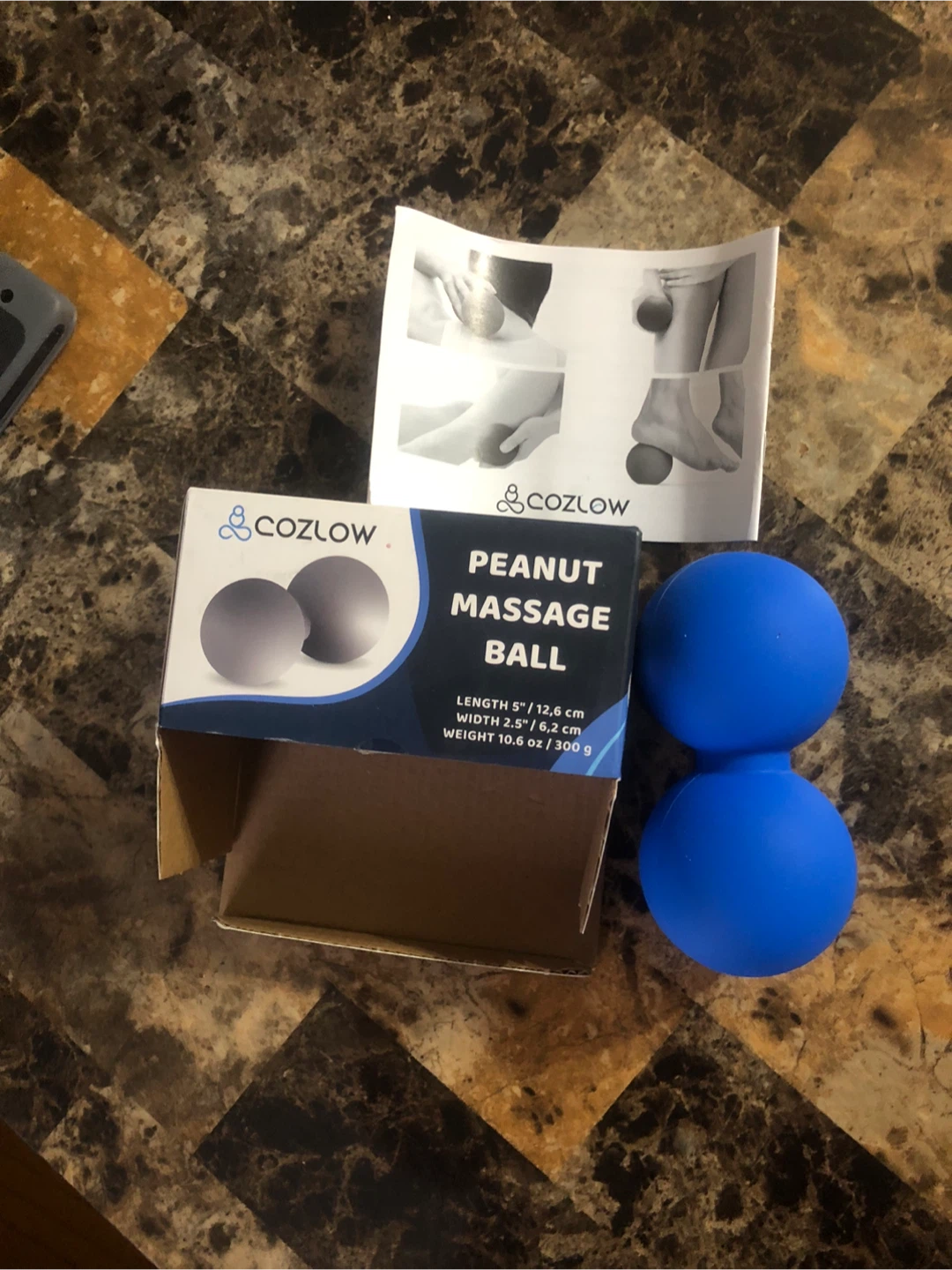 Cozlow Peanut Massage Ball - Cobalt Blue - photo 5