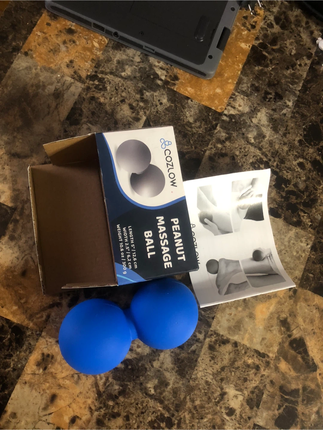 Cozlow Peanut Massage Ball - Cobalt Blue - photo 3