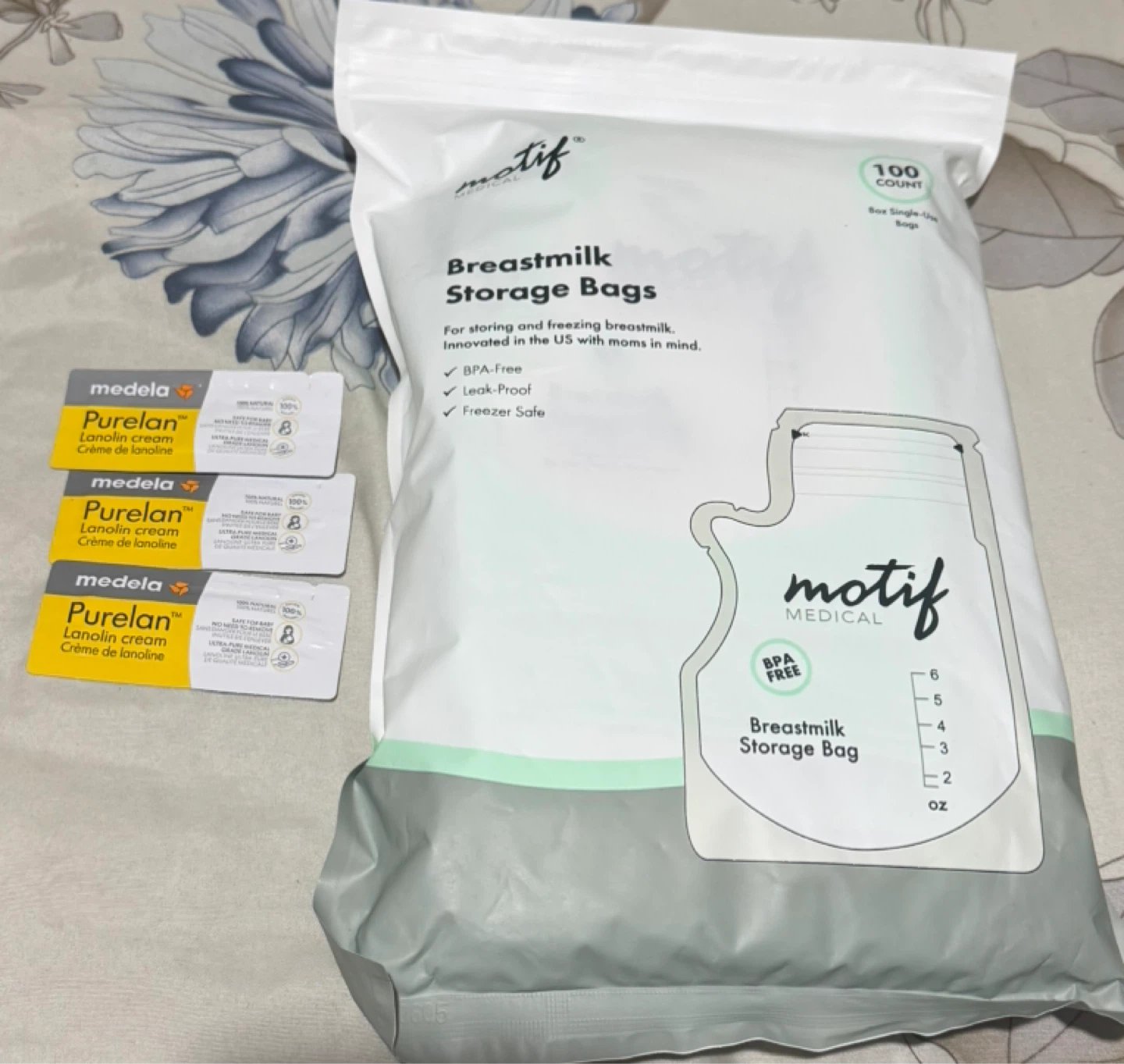 Medela Purelan Lanolin Cream + Motif Breastmilk Storage Bags - photo 2
