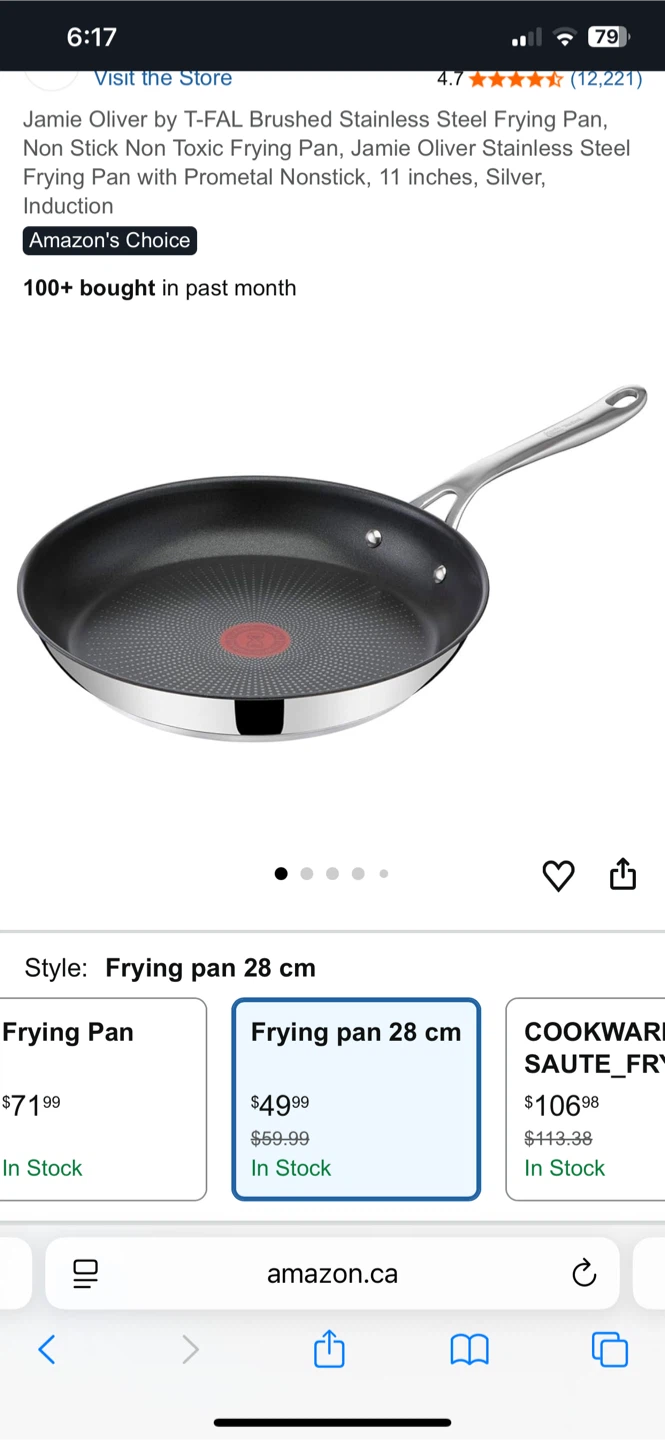 T-fal Jamie Oliver Frying Pan - Like New - photo 5