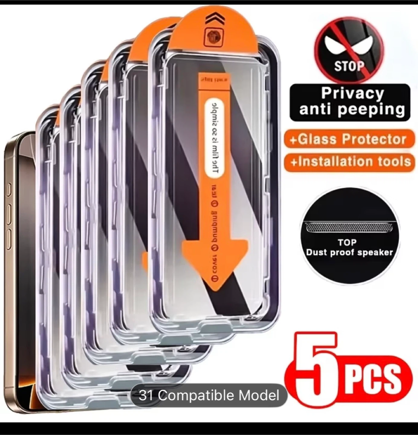 Privacy Anti-Peeping Glass Screen Protector