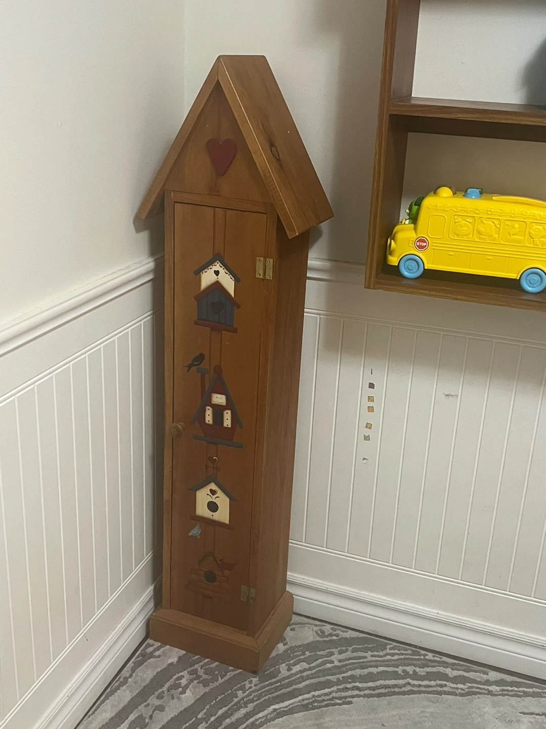 Wooden Birdhouse Cabinet