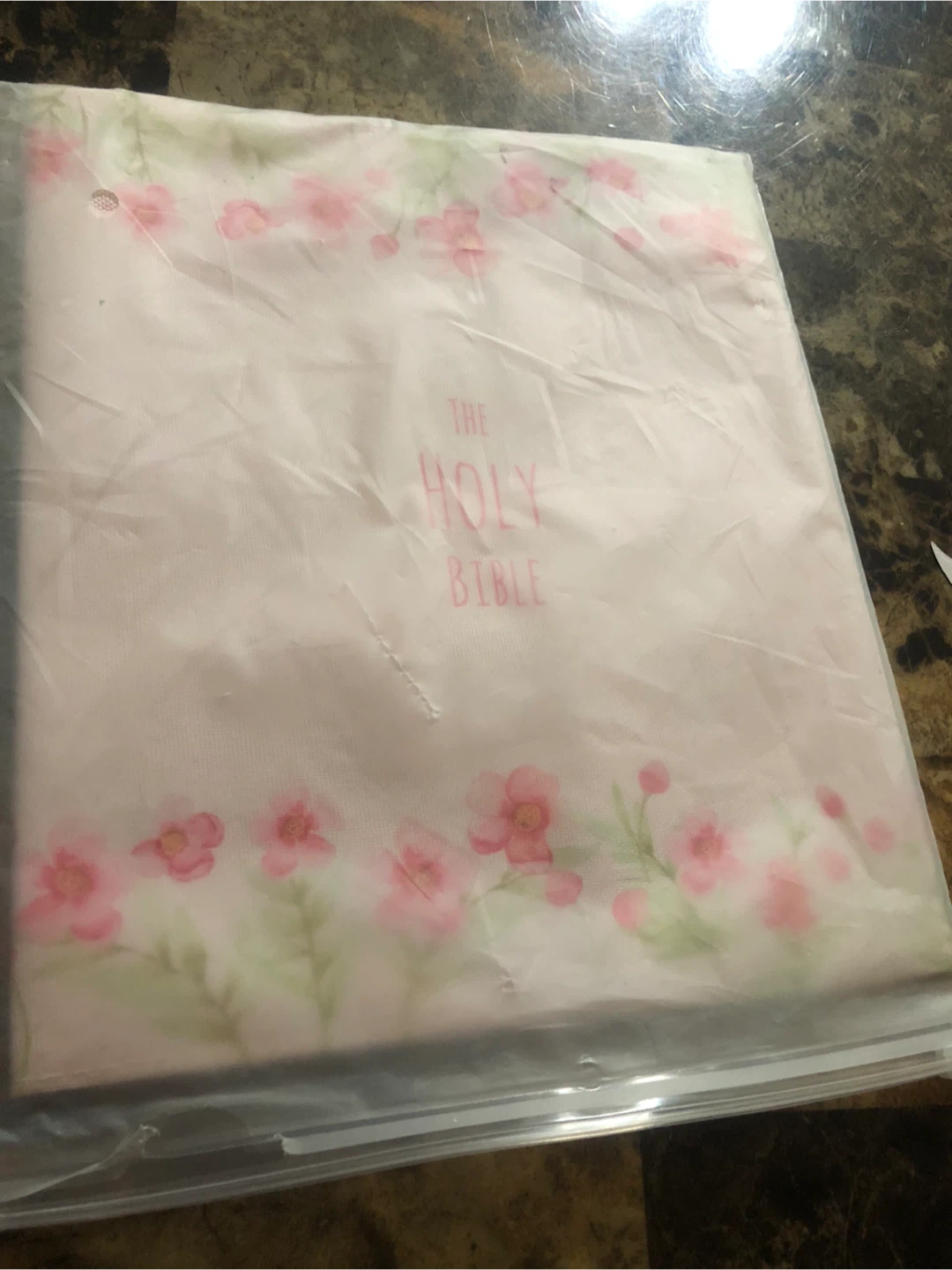 The Holy Bible Cover Pink Floral-NEW - photo 2