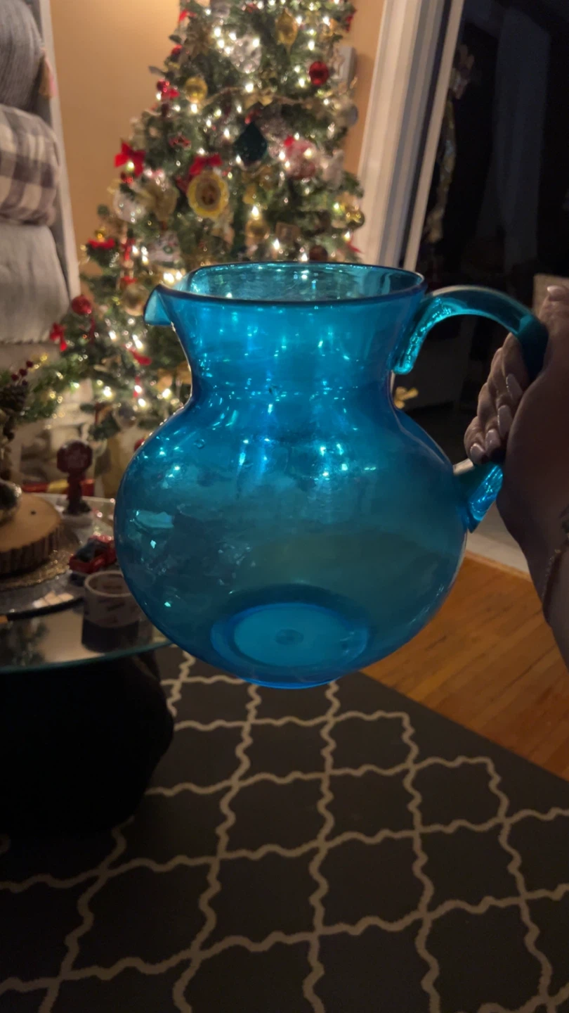Blue Glass Pitcher #freecycle