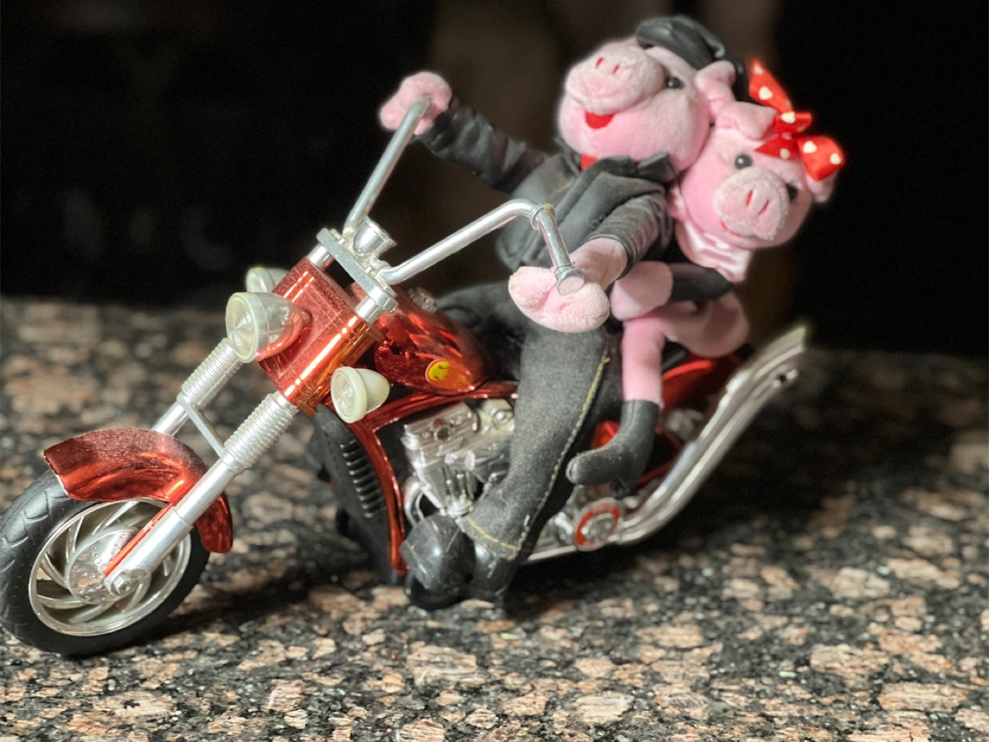Vintage “Born to be wild” light up musical animated motorcycle