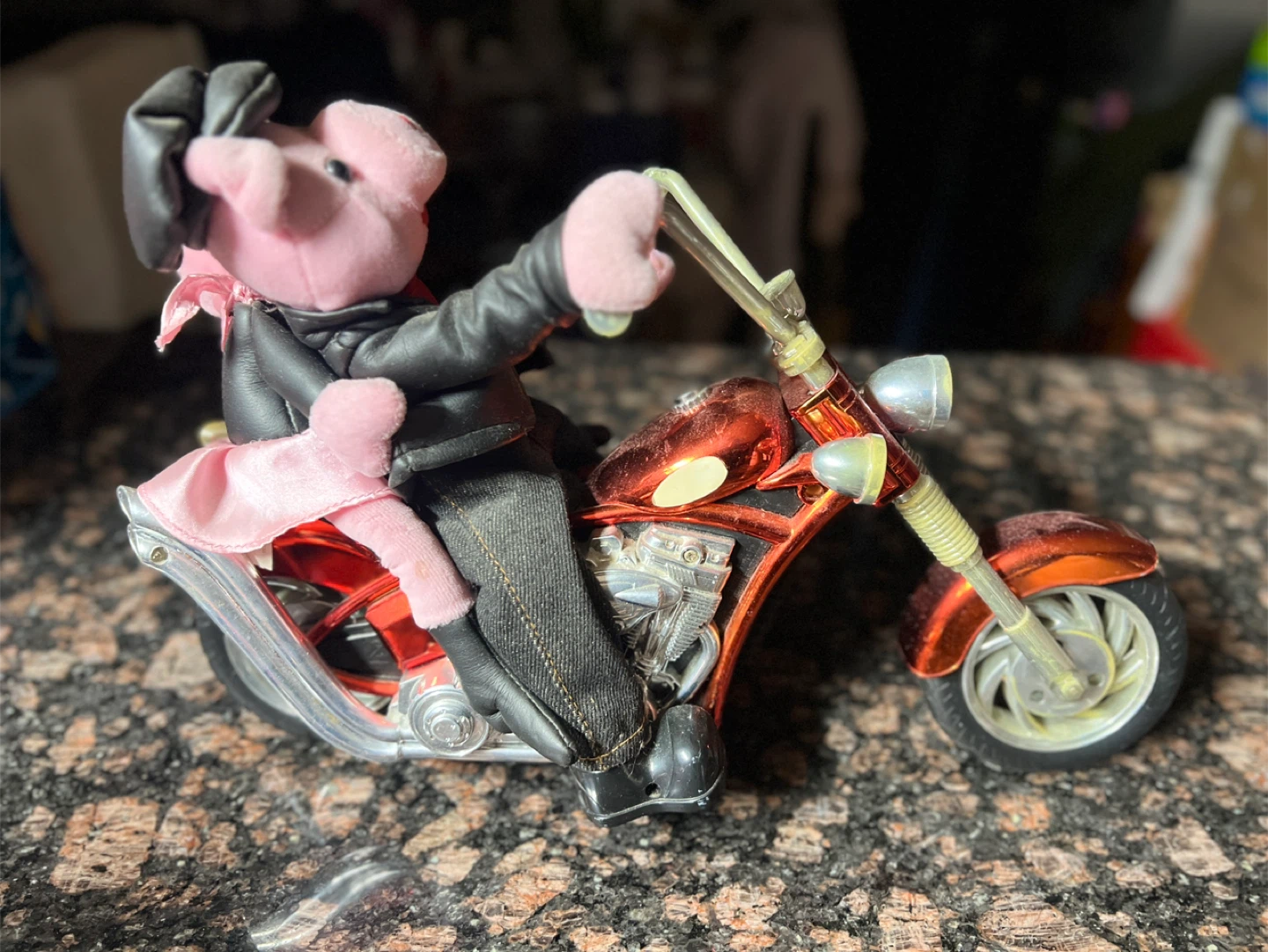 Vintage “Born to be wild” light up musical animated motorcycle - photo 3