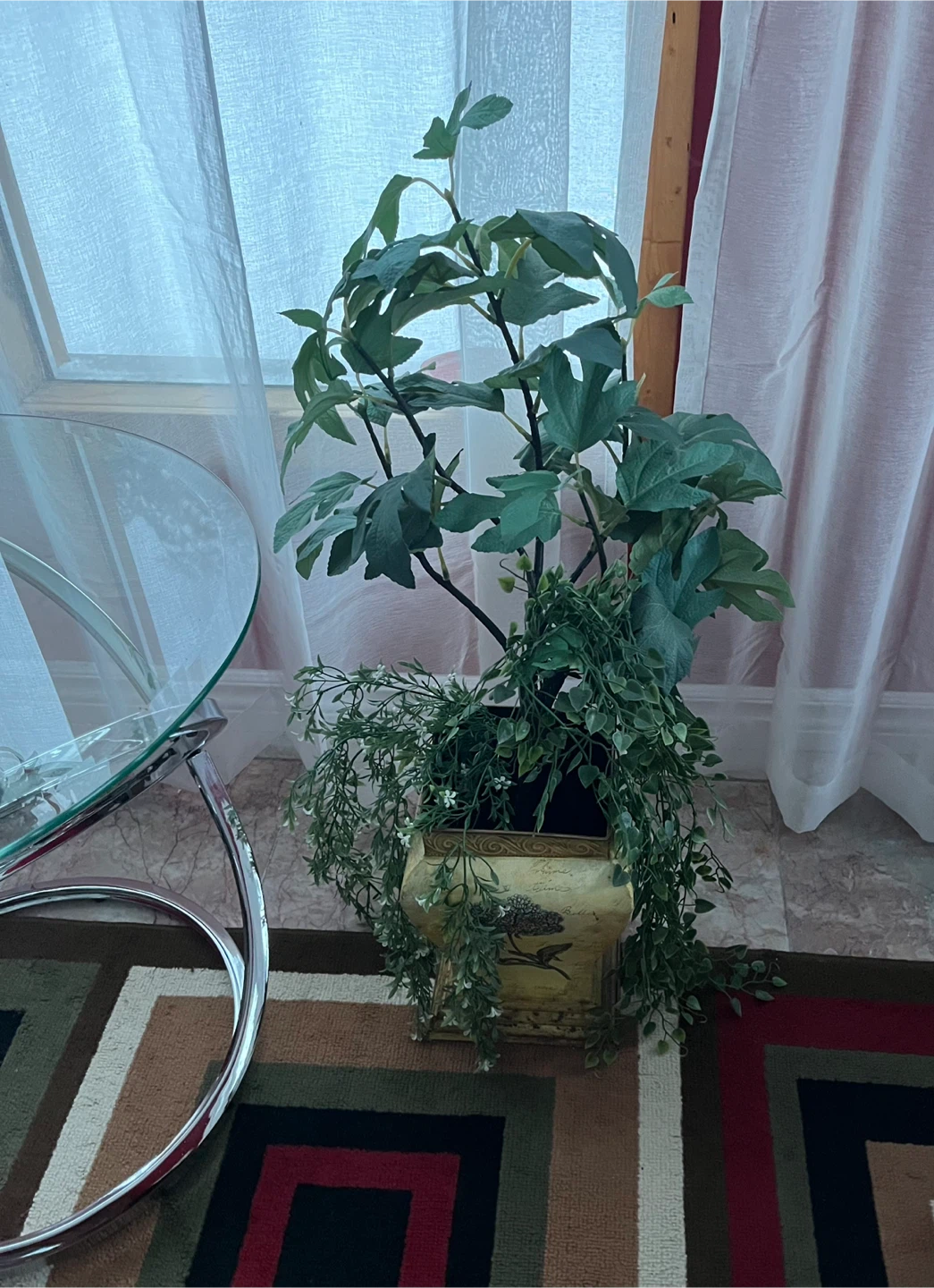 Decorative fake Floral Planter