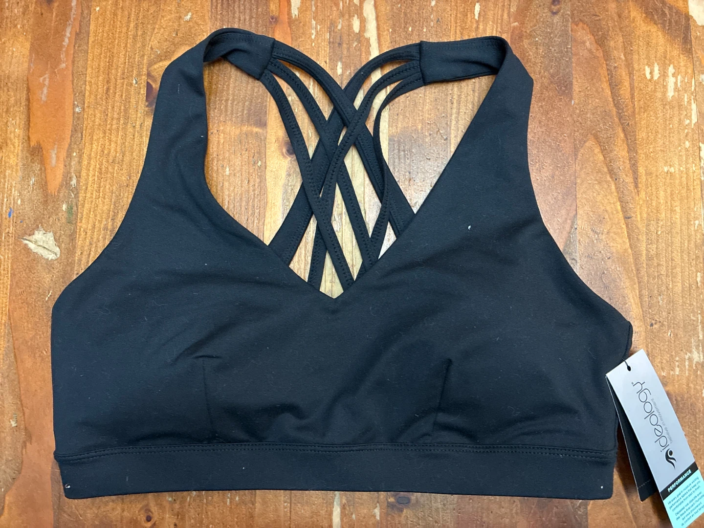New Ideology Black Sports Bra Size M/M