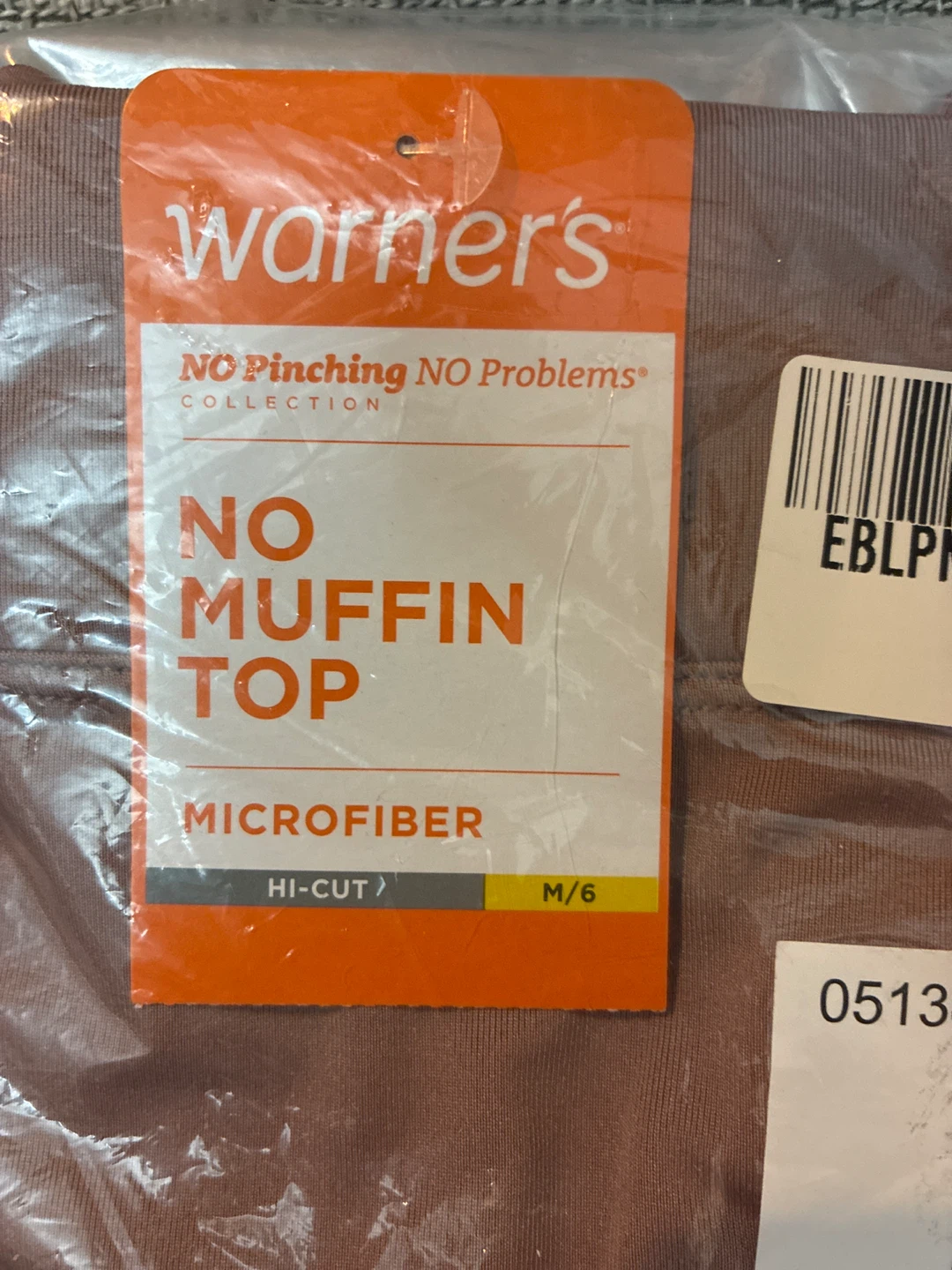 2 New Sealed Warner's No MuffinTop Hi-Cut  Size M/6 - photo 2