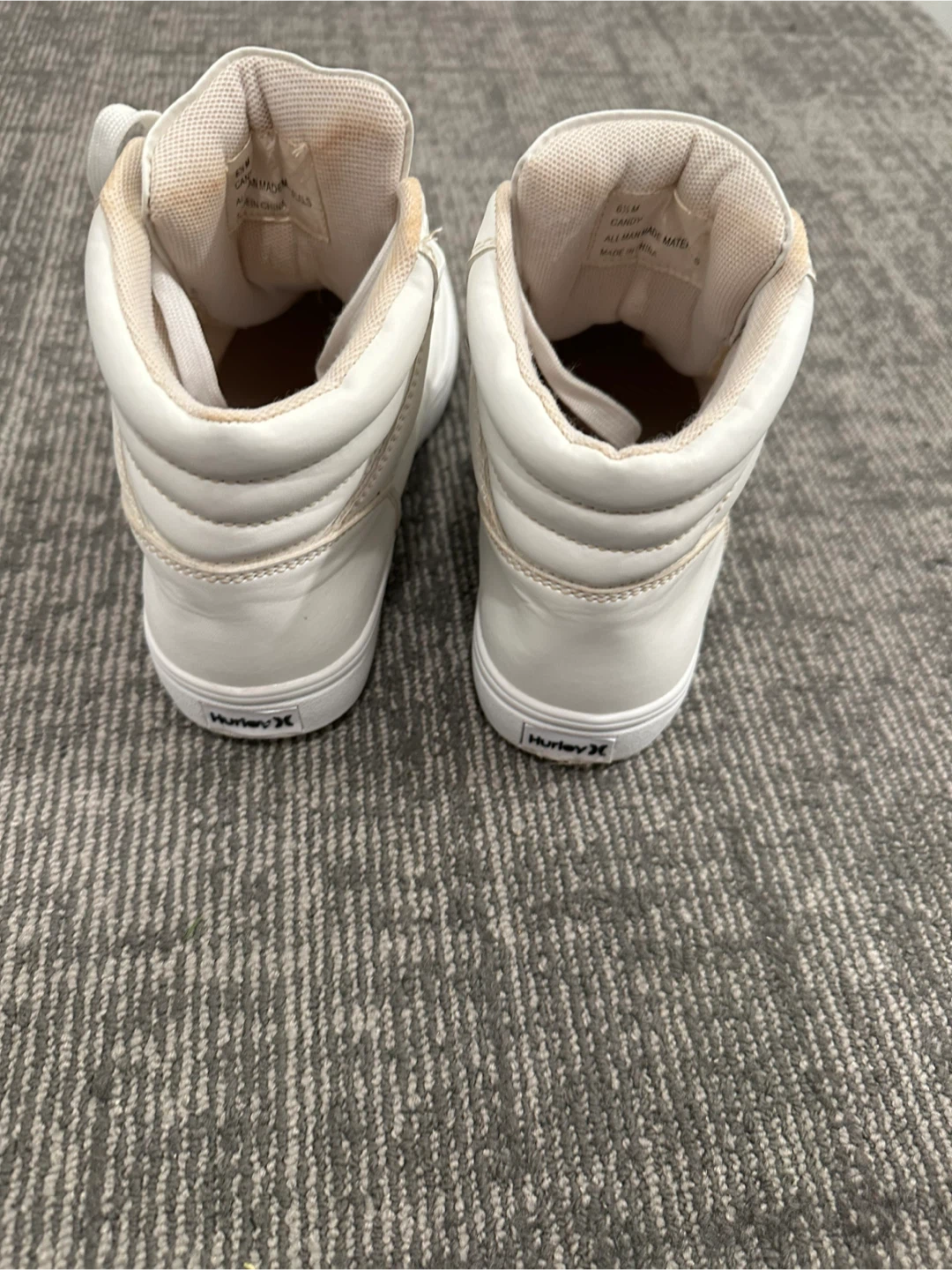Hurley White High-Top Sneakers
