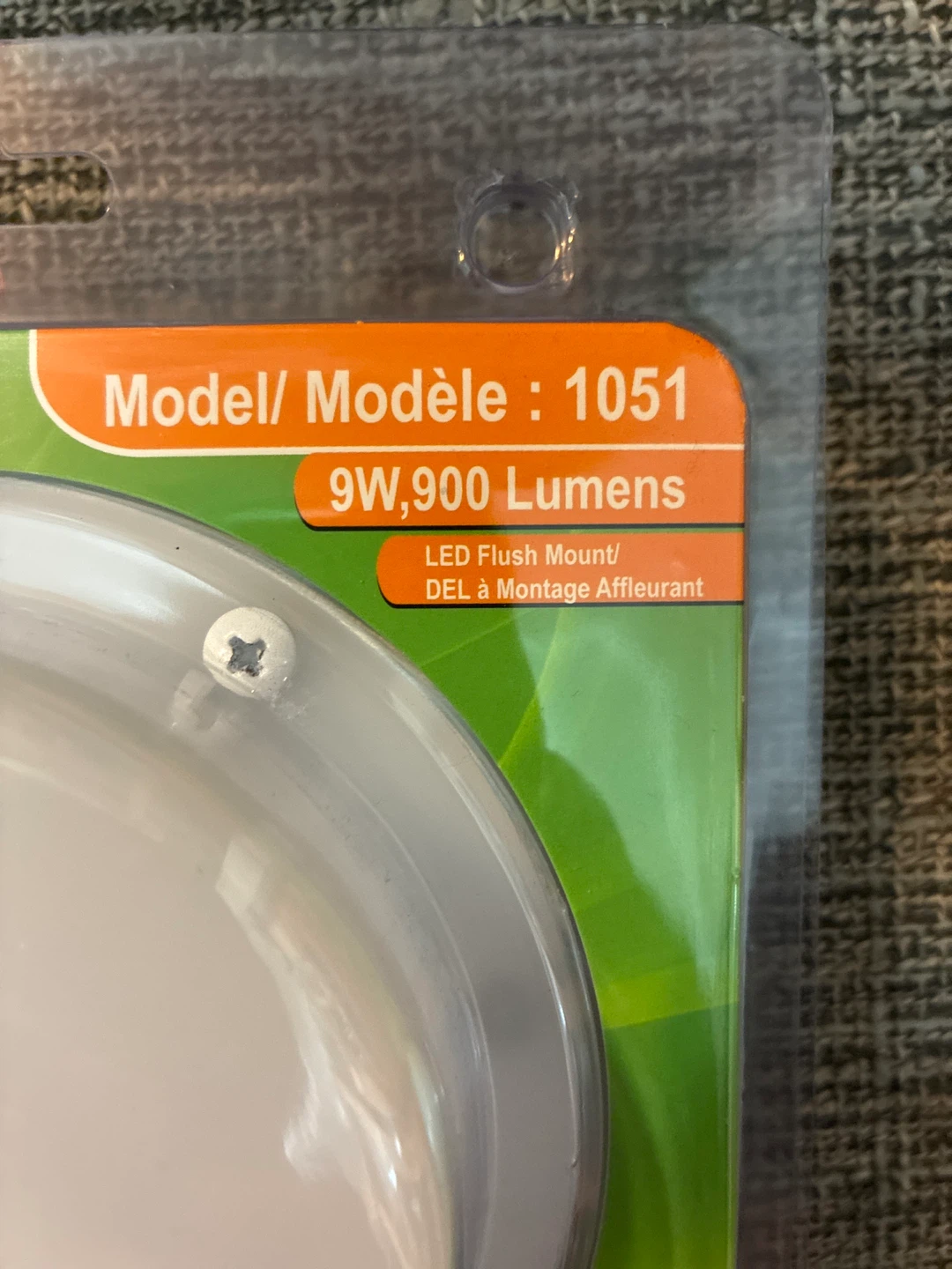 New Ortech 9W LED Flush Mount Light White - photo 2