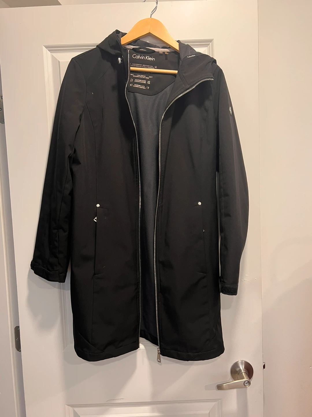 Calvin Klein Black Raincoat