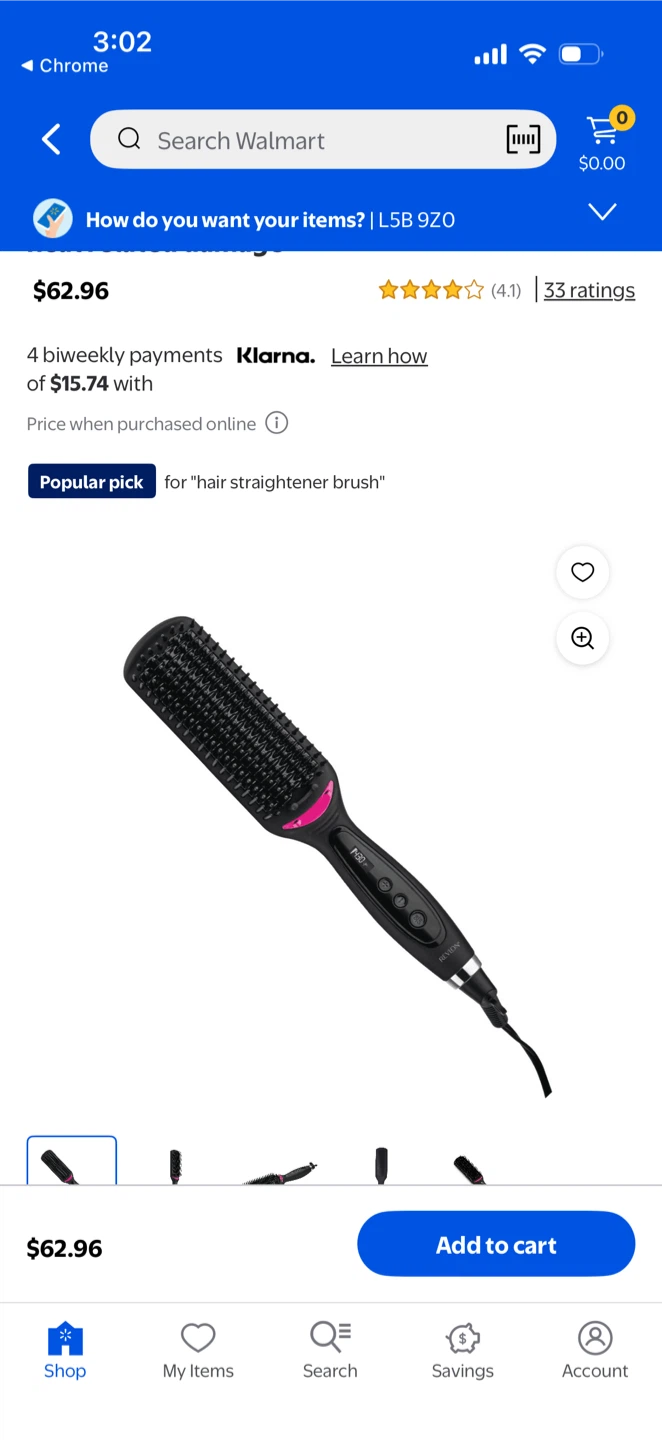 Revlon Salon One-Step Hair Straightening Brush - photo 2