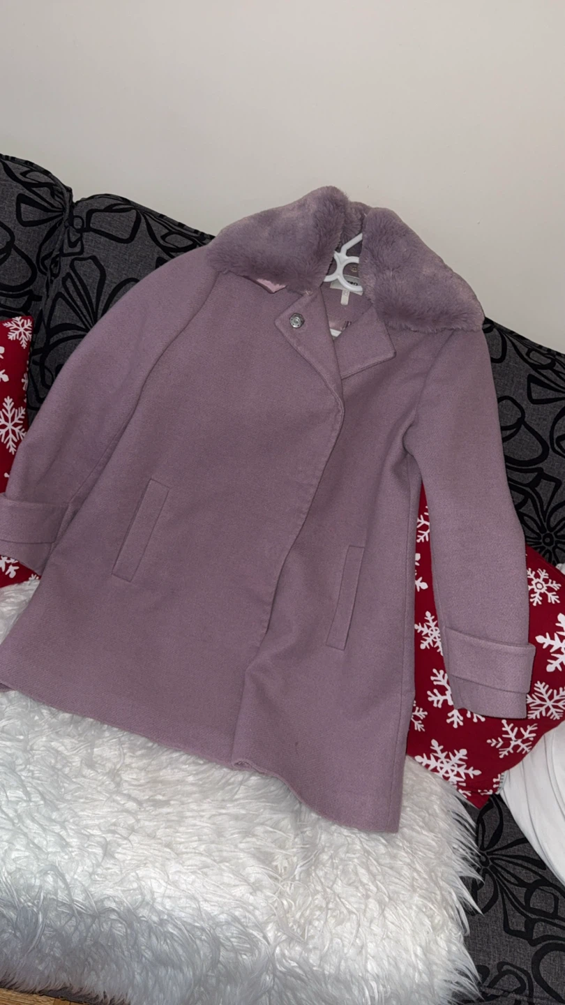 Koton Purple Coat Size EUR 40, Us/Ca size 10-12