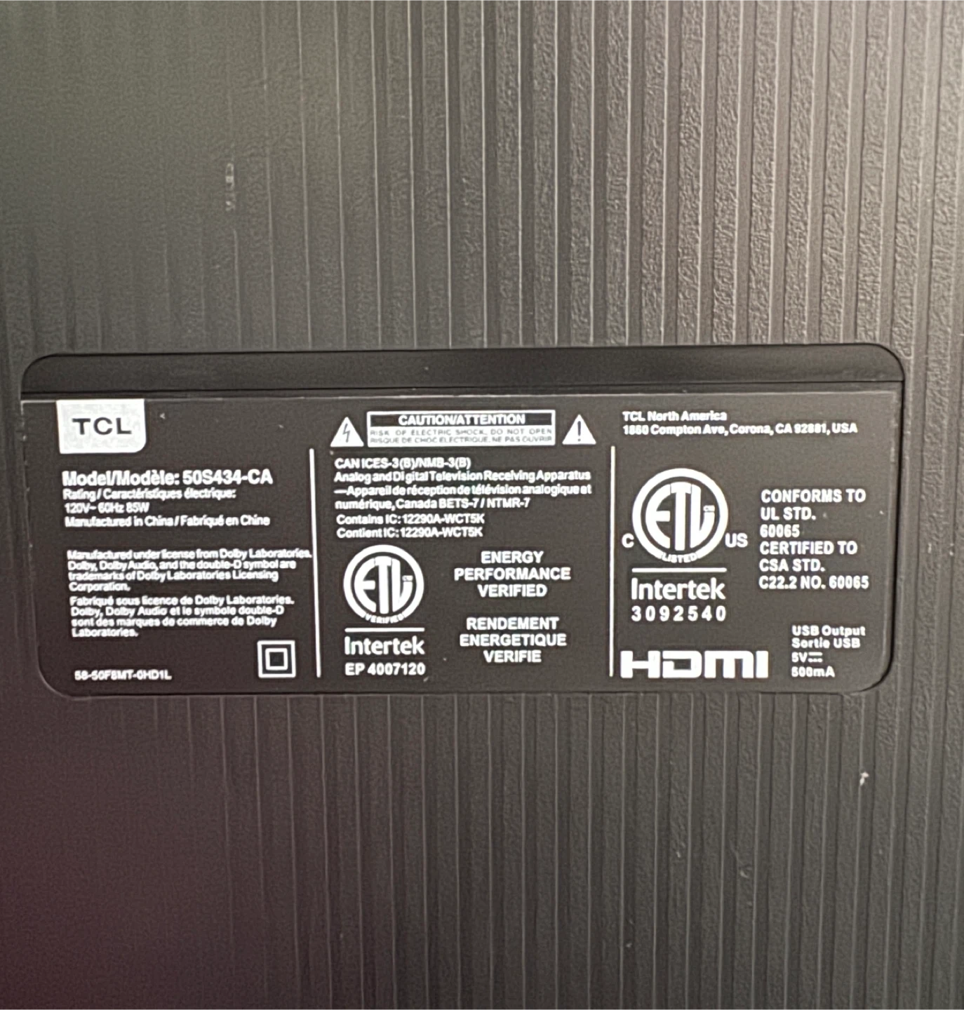 TCL 50S434-CA 50" 4K UHD HDR Smart TV - photo 3