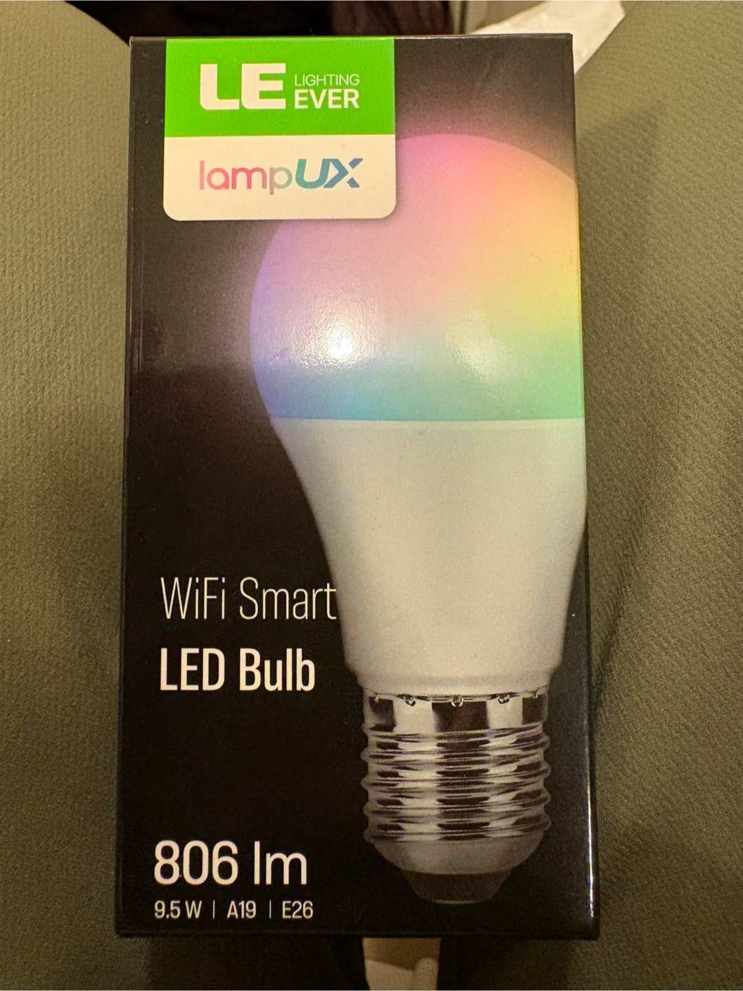Lighting EVER lampUX WiFi Smart LED Bulb - New in Box