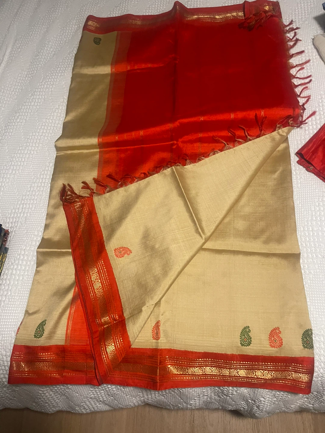 Put silk kanchiwaram saree with blouse - photo 3