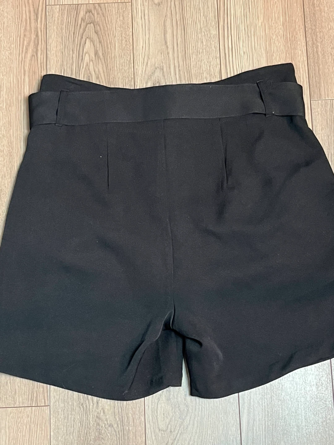 Black Belted Shorts Size M - photo 2