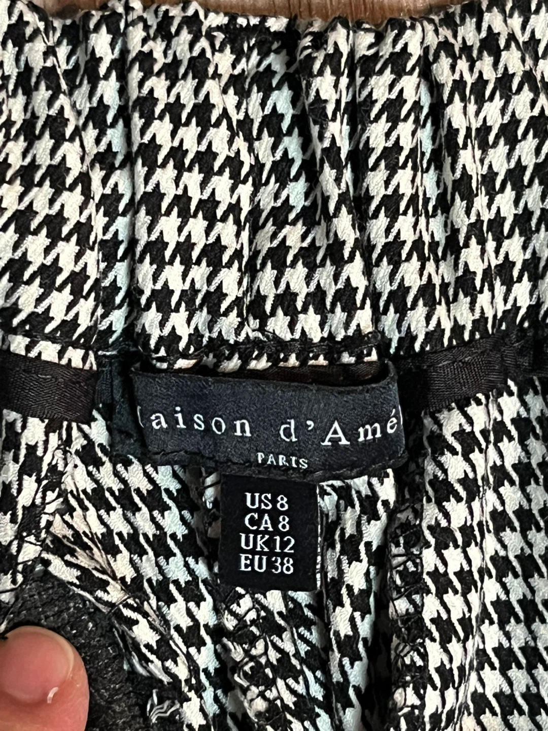 Maison d'Amé Houndstooth Culottes - Size US 8 - photo 3