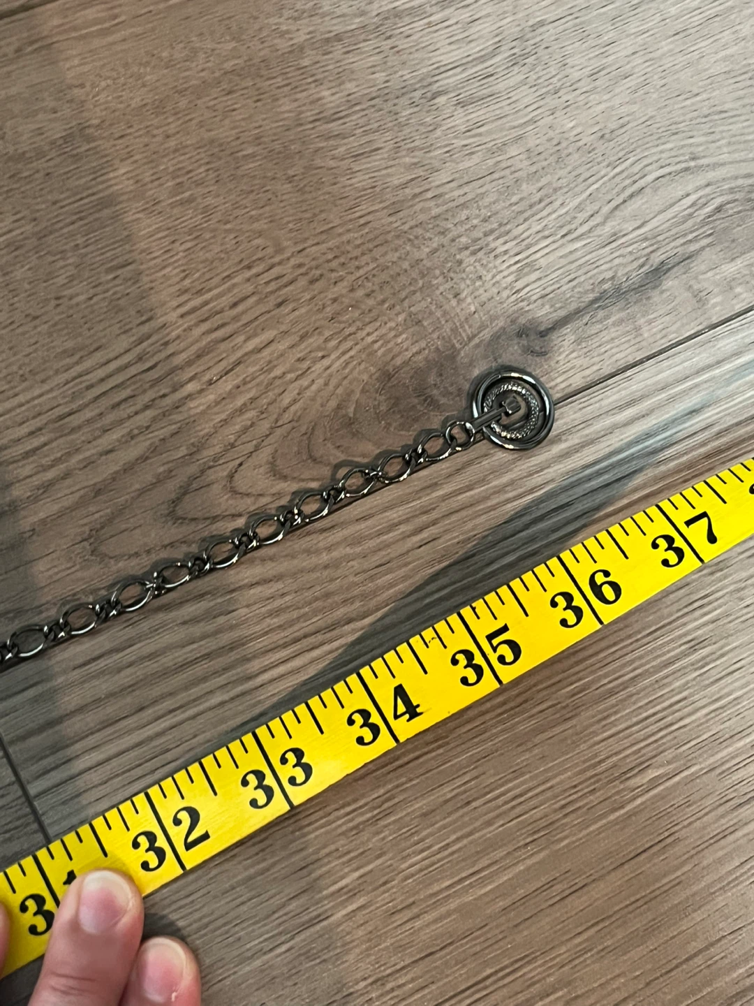 Flower Belt with Chain - Silver/Grey - photo 5