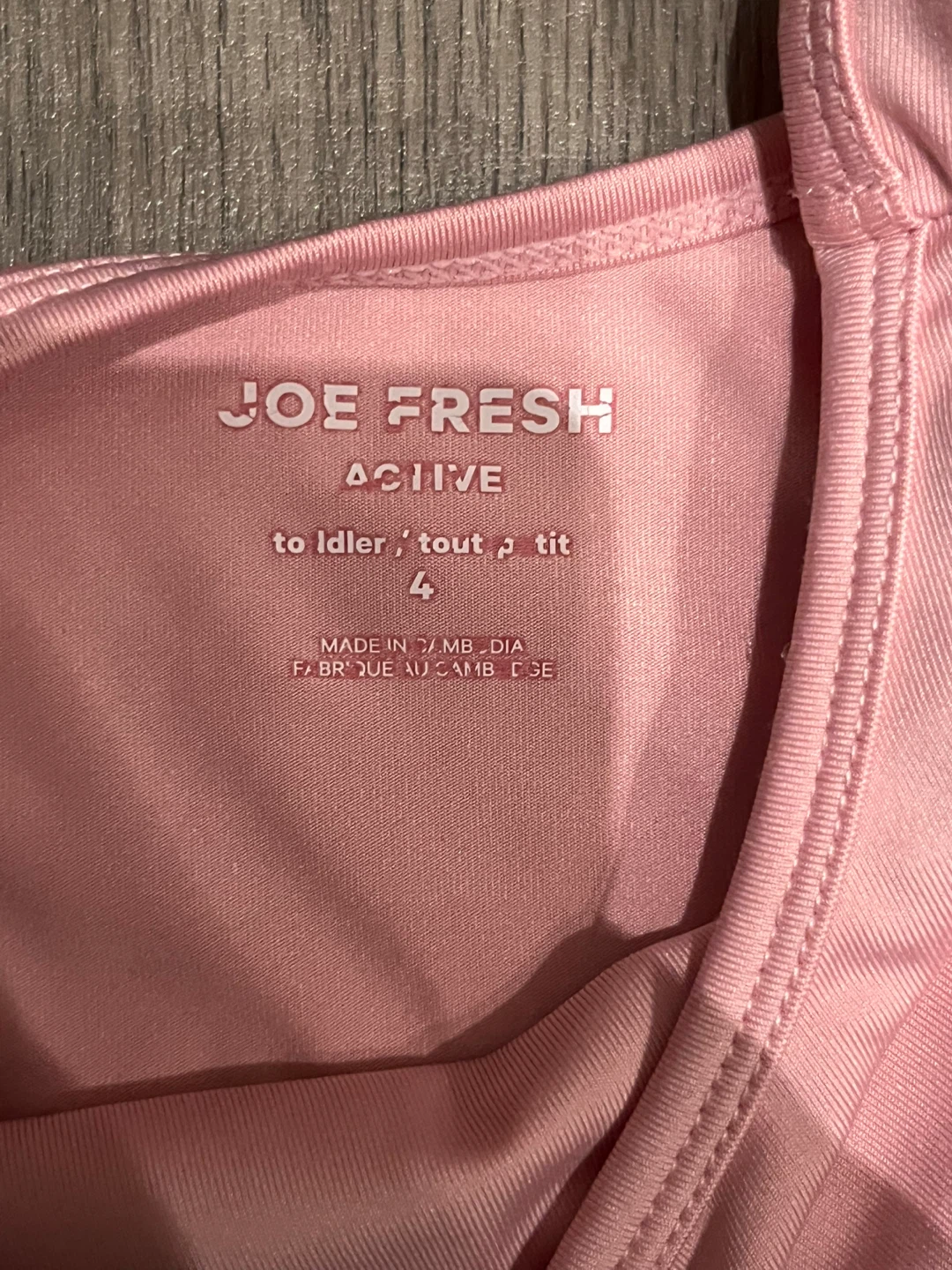 Joe Fresh Active Pink Leotard - Size 4 - photo 2