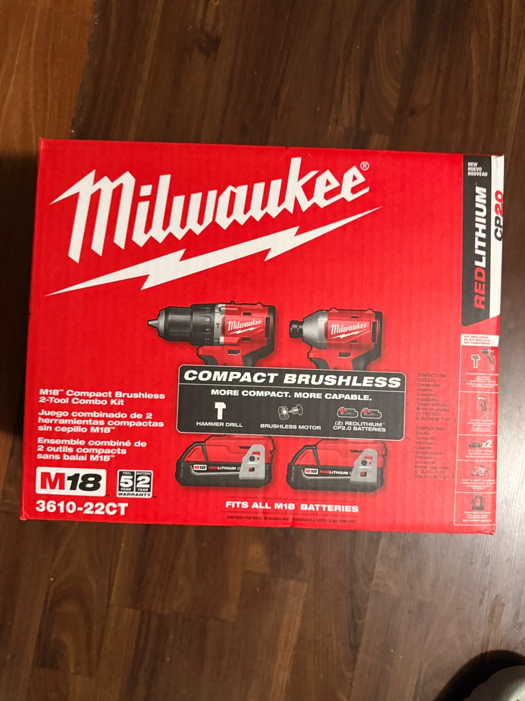 Milwaukee M18 Compact Brushless 2-Tool Combo Kit