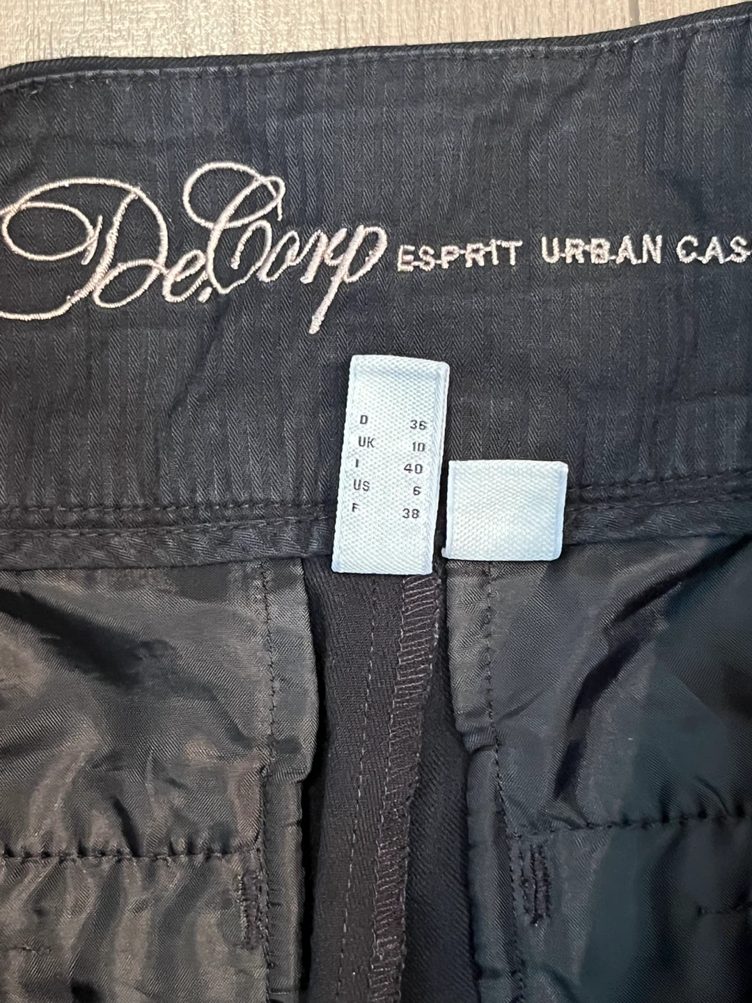 De.Corp Esprit Urban Casual Black Pants Size 6 - photo 4