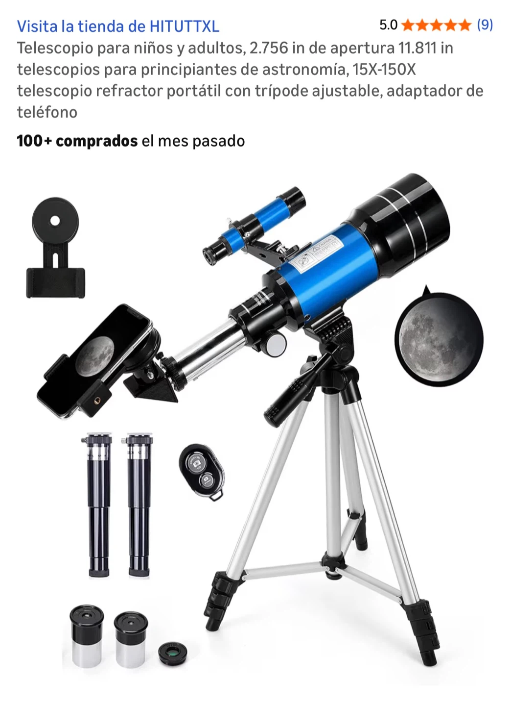 HITUTTXL Refractor Telescope with Tripod