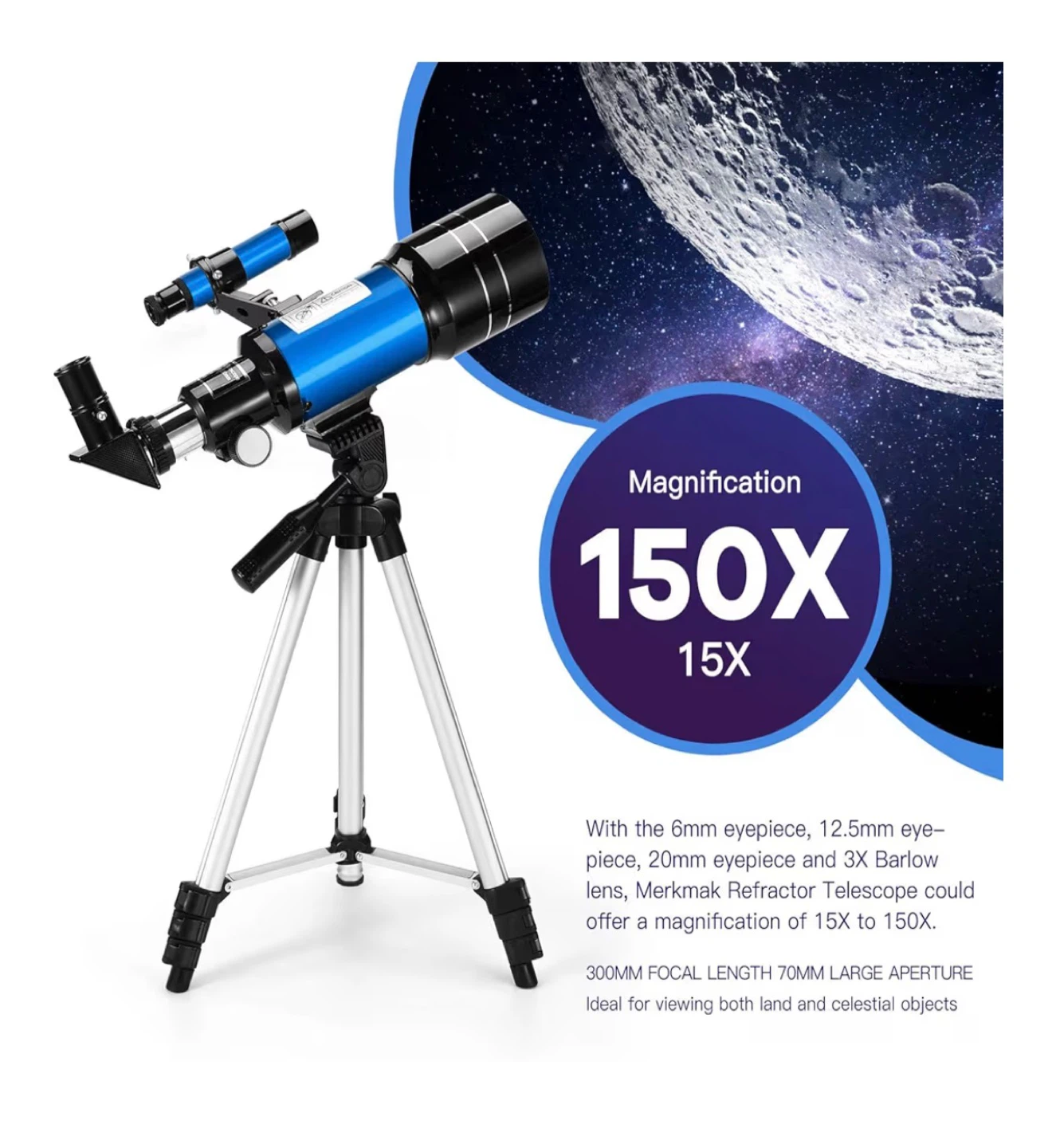 HITUTTXL Refractor Telescope with Tripod - photo 2