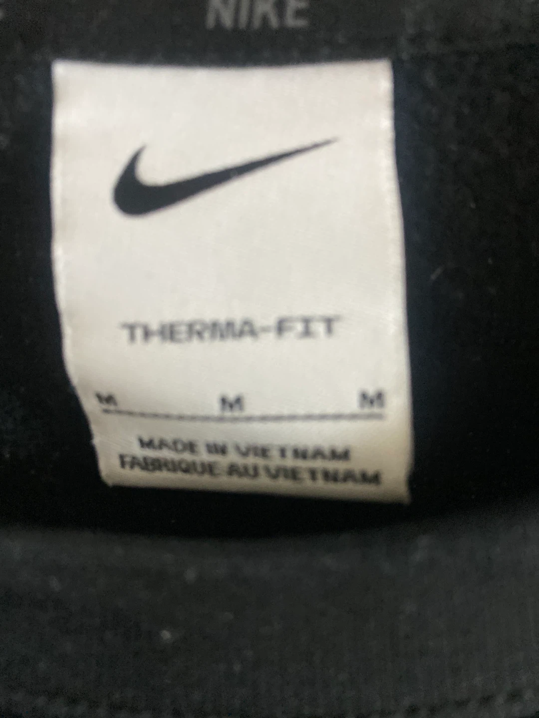 Nike Therma-FIT Black Pullover - Size M - photo 2