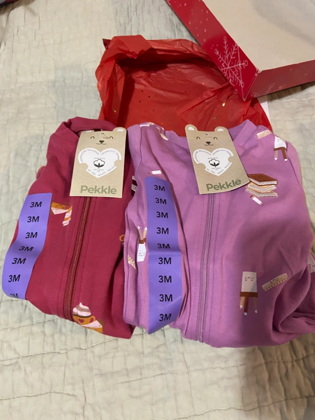 New Pekkle 3M Baby Sleepers - Set of 2