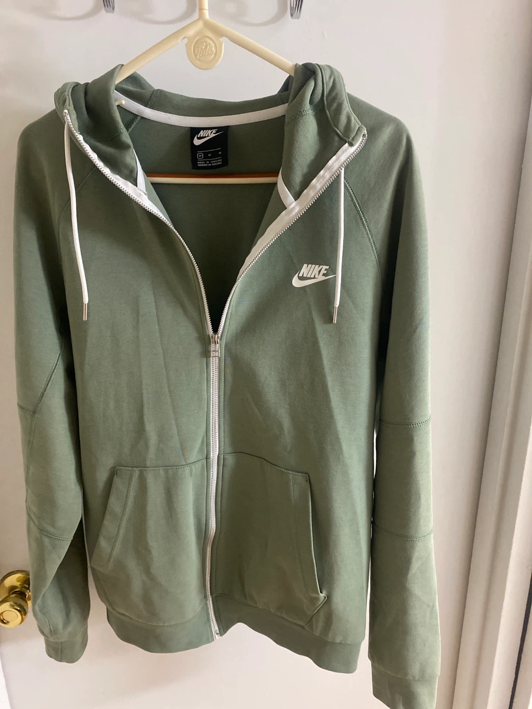 Nike Olive Green Full Zip Hoodie - Size M