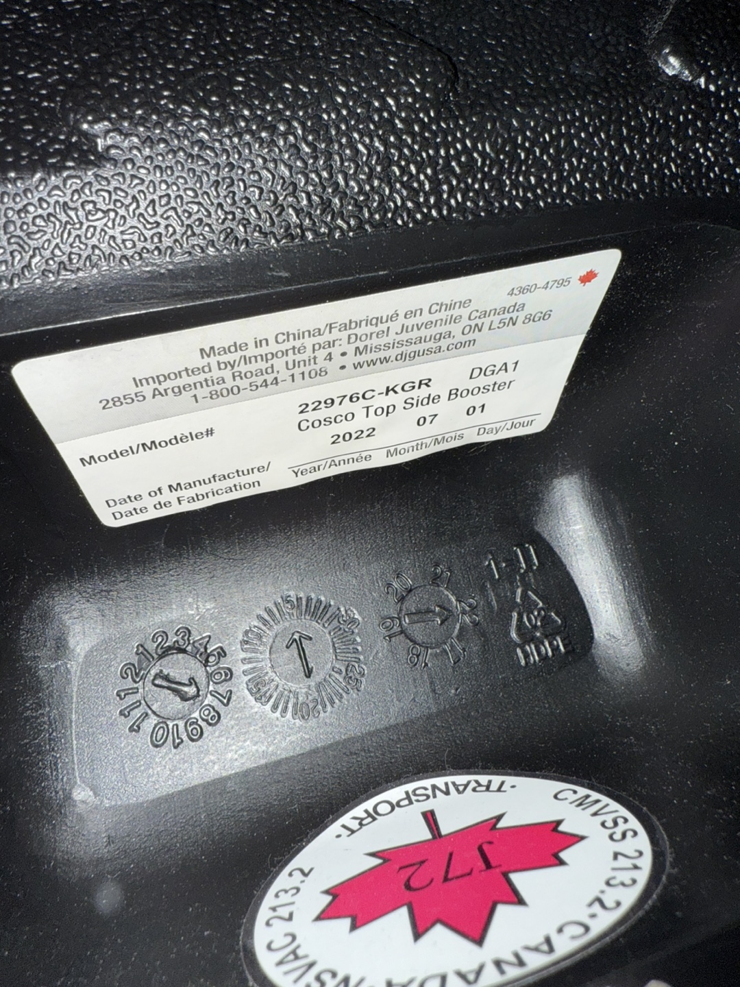 Cosco Top Side Booster Seat - Black - photo 2