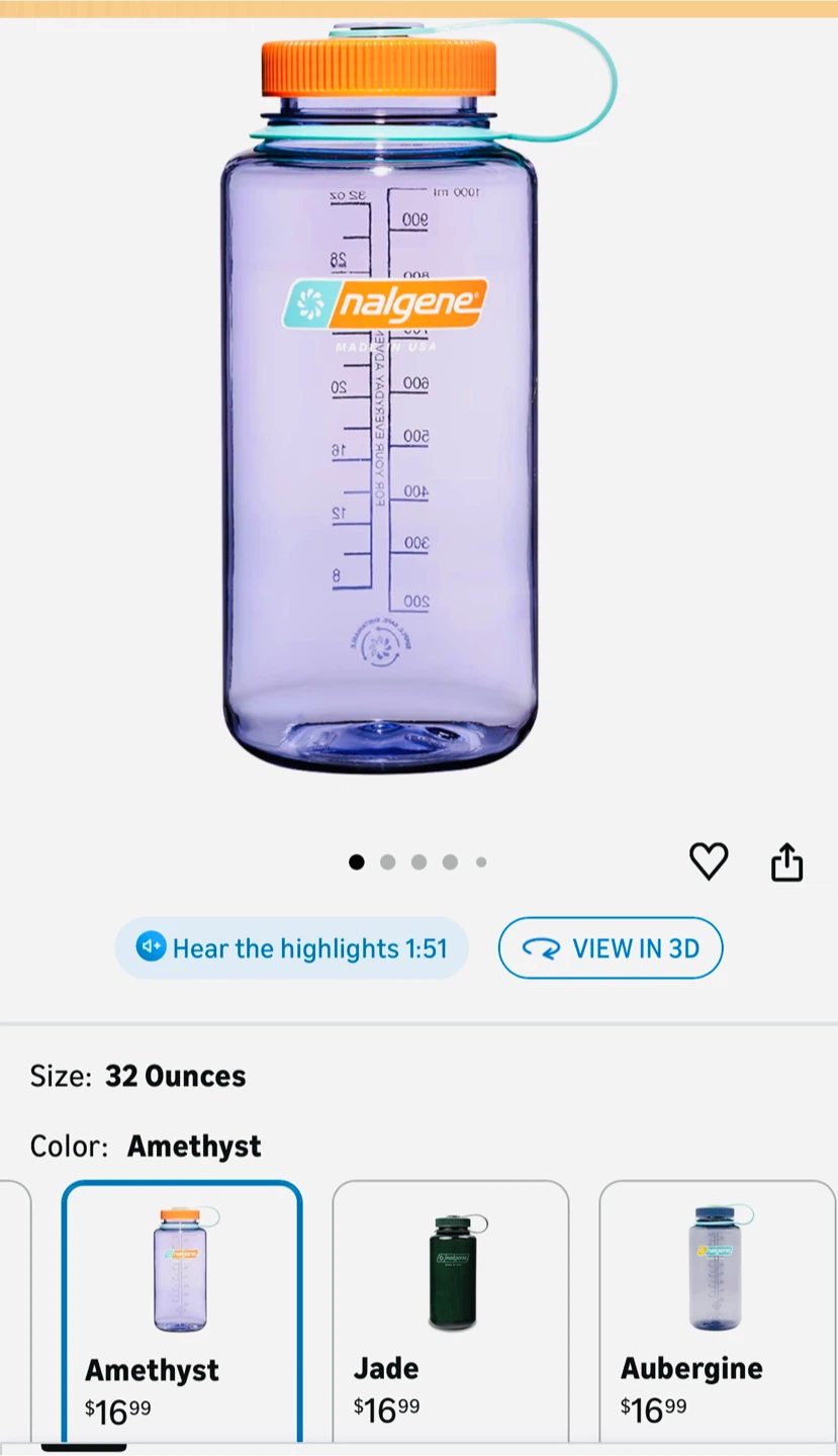 Nalgene Tritan 32oz Water Bottle