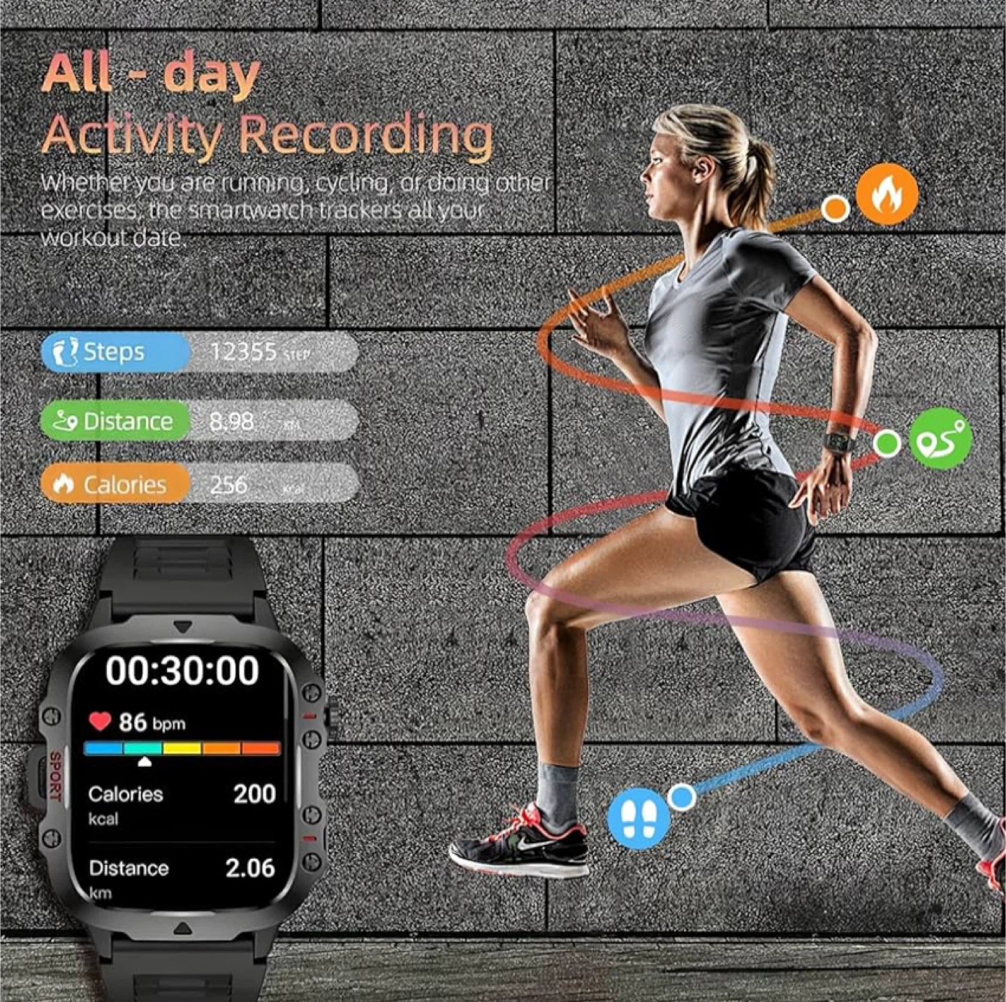 Military Smart Watch for Men (Answer/Make Call) - photo 5