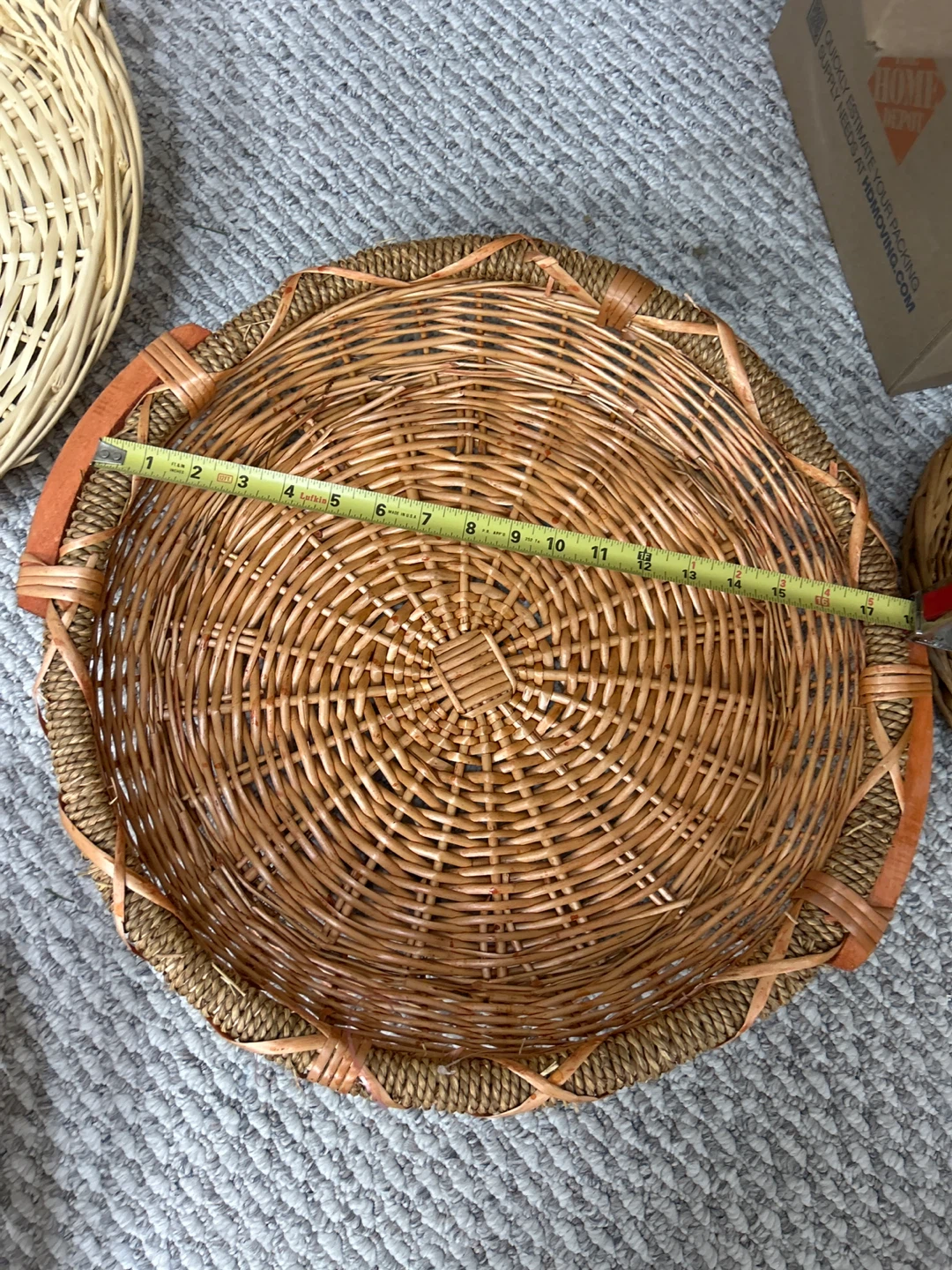 Wicker Basket - 21 inch Diameter - photo 2